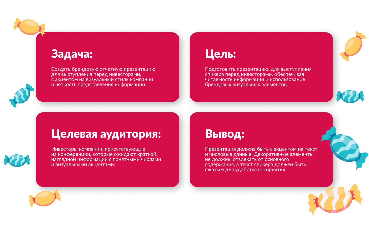 Отчетная презентация для кондитерской компании "Дольче" — Изображение №2 — Графика, Маркетинг на Dprofile