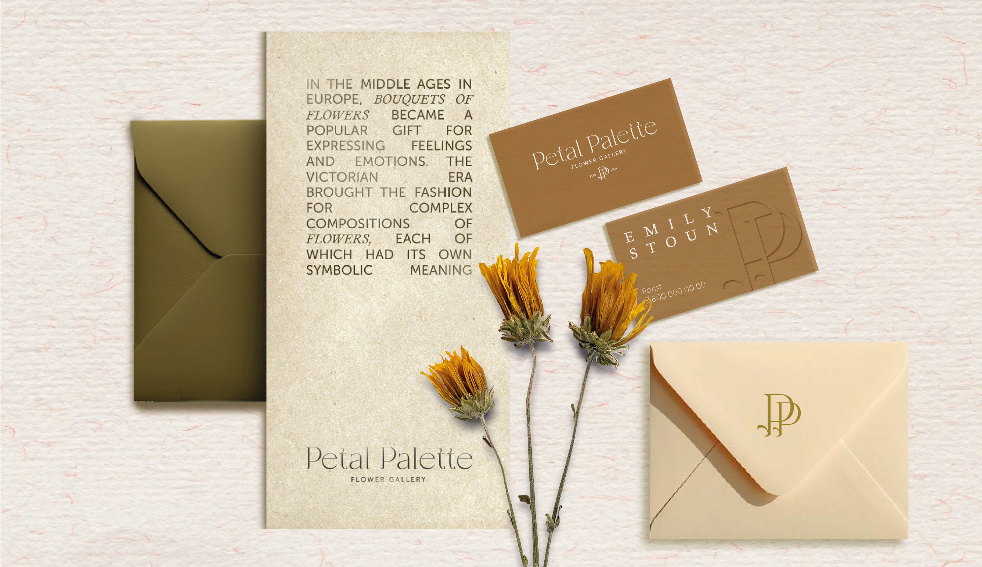 Flower gallery Petal Pallete — Изображение №4 — Брендинг, Графика на Dprofile