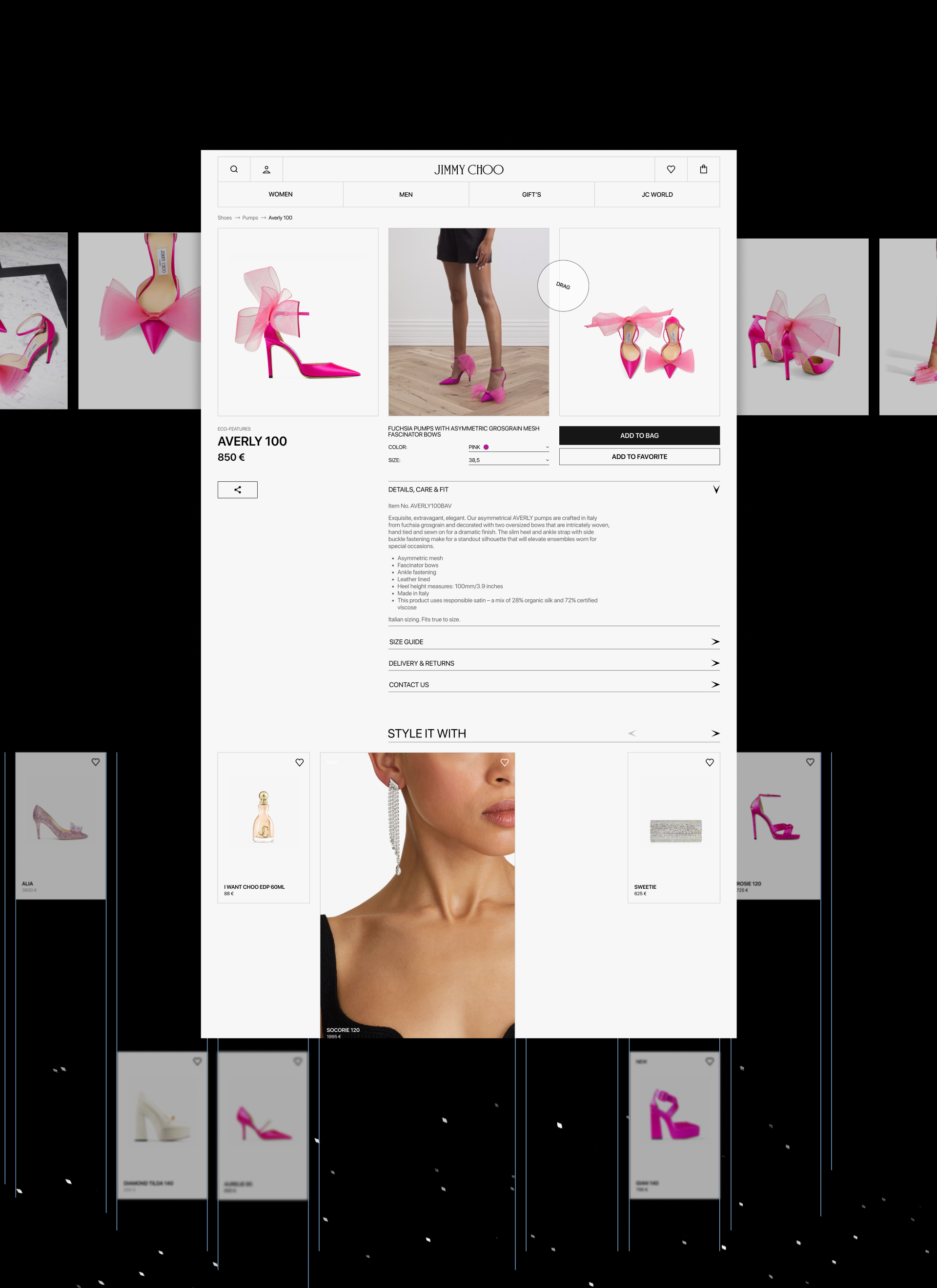 Jimmy Choo | E-commerce — Изображение №6 — Интерфейсы на Dprofile