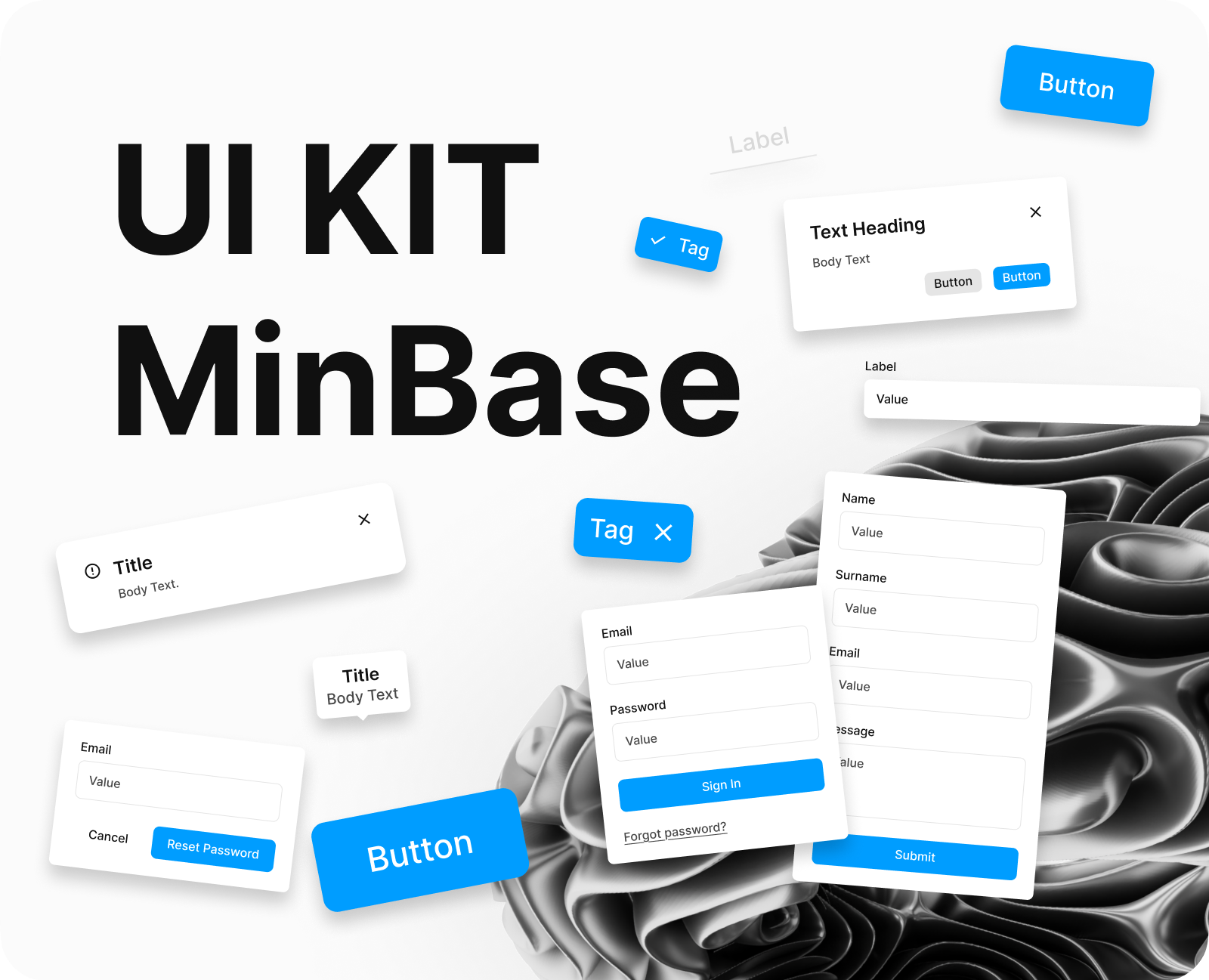 UI KIT MinBase - дизайн система для создания сайтов на Dprofile