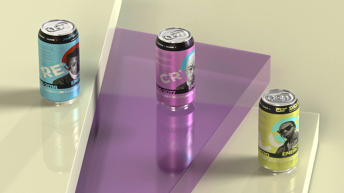Дизайн банок энергетика | PACKAGE DESIGN - ENERGY DRINK — Изображение №4 — Брендинг, 3D на Dprofile