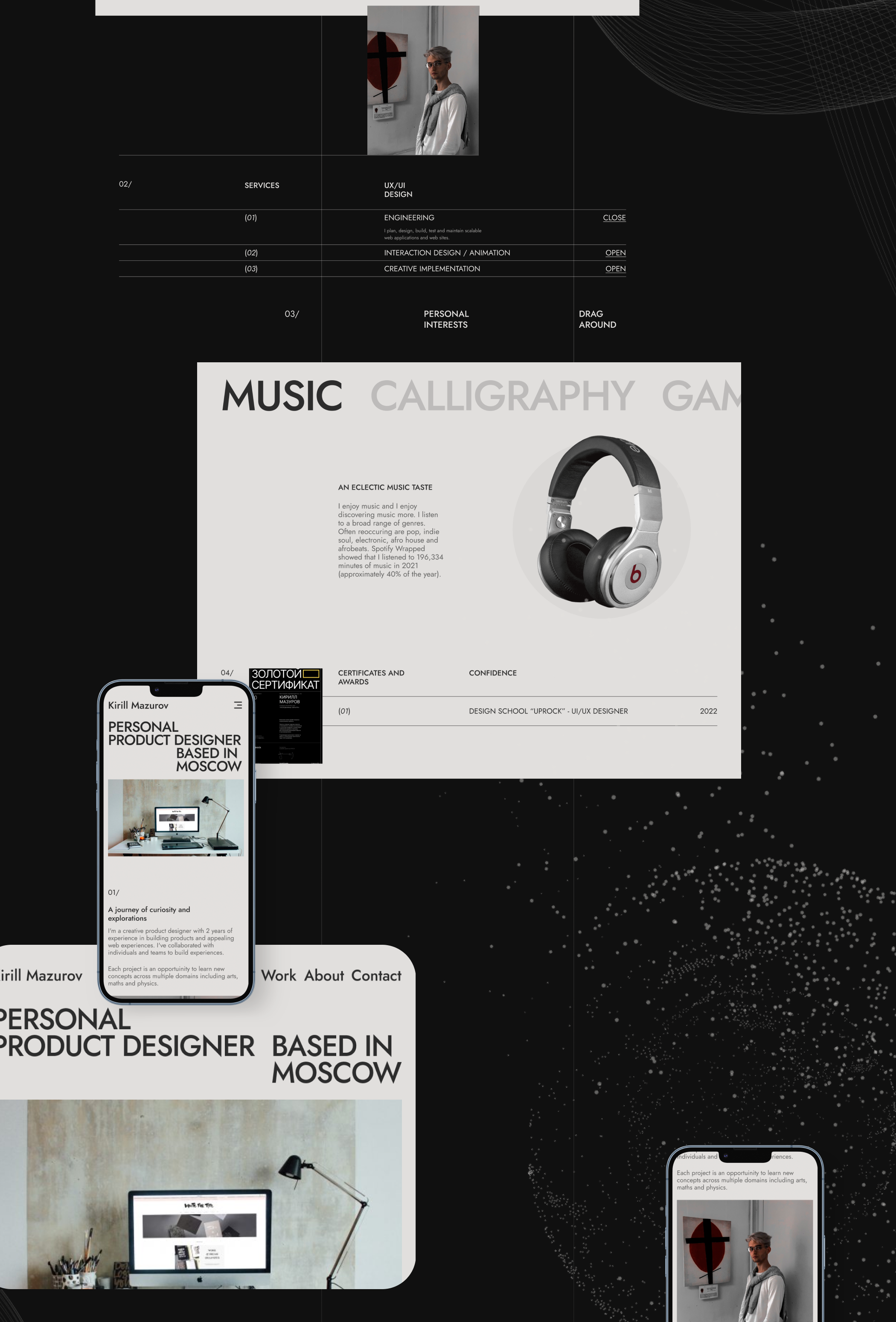 Personal Portfolio website for UX\UI Designer. — Изображение №7 — Интерфейсы на Dprofile