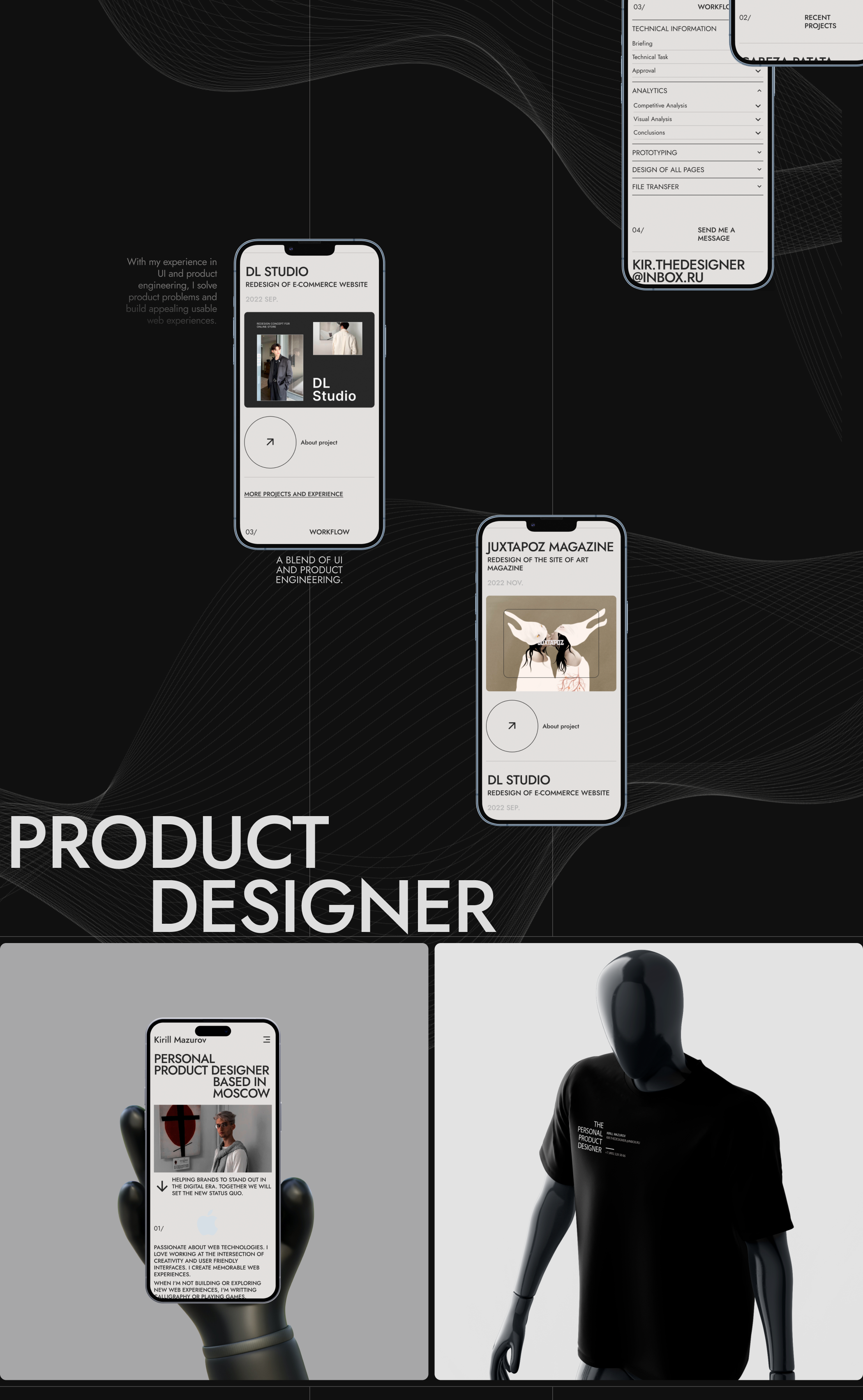 Personal Portfolio website for UX\UI Designer. — Изображение №4 — Интерфейсы на Dprofile
