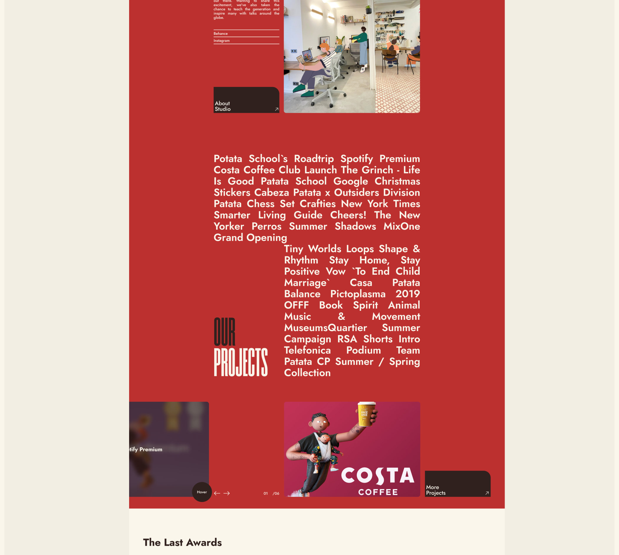 Cabeza Patata. Redesign studio. — Изображение №4 — Интерфейсы, 3D на Dprofile