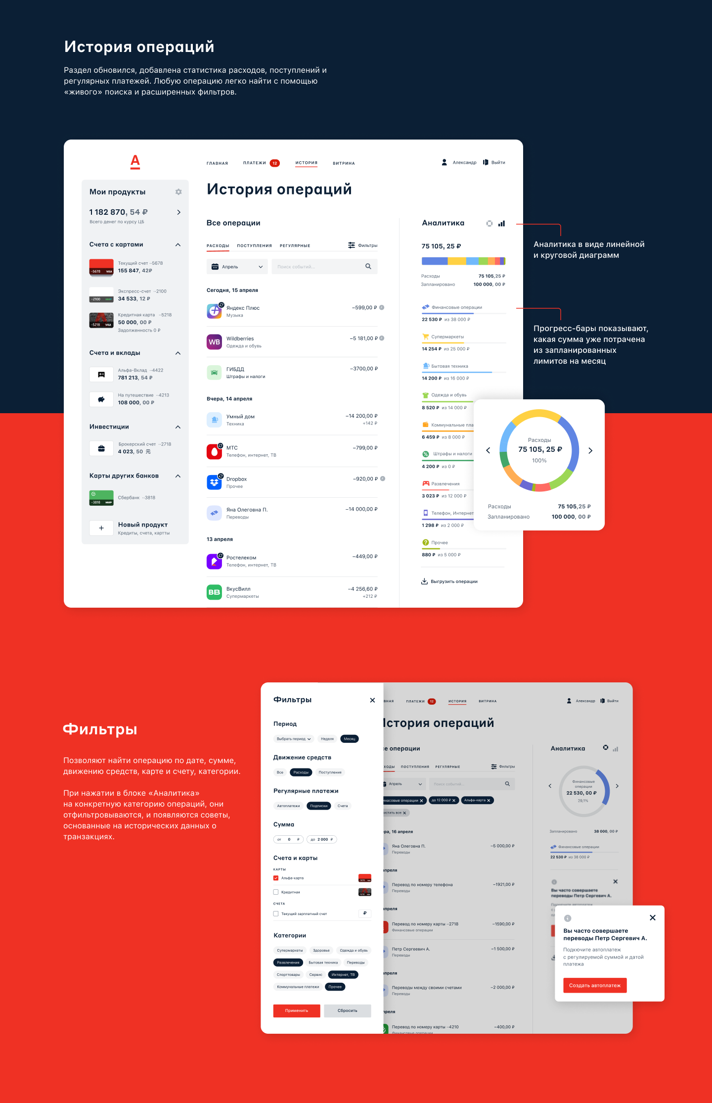 Alfa-Bank Analytics App — Изображение №10 — Интерфейсы на Dprofile