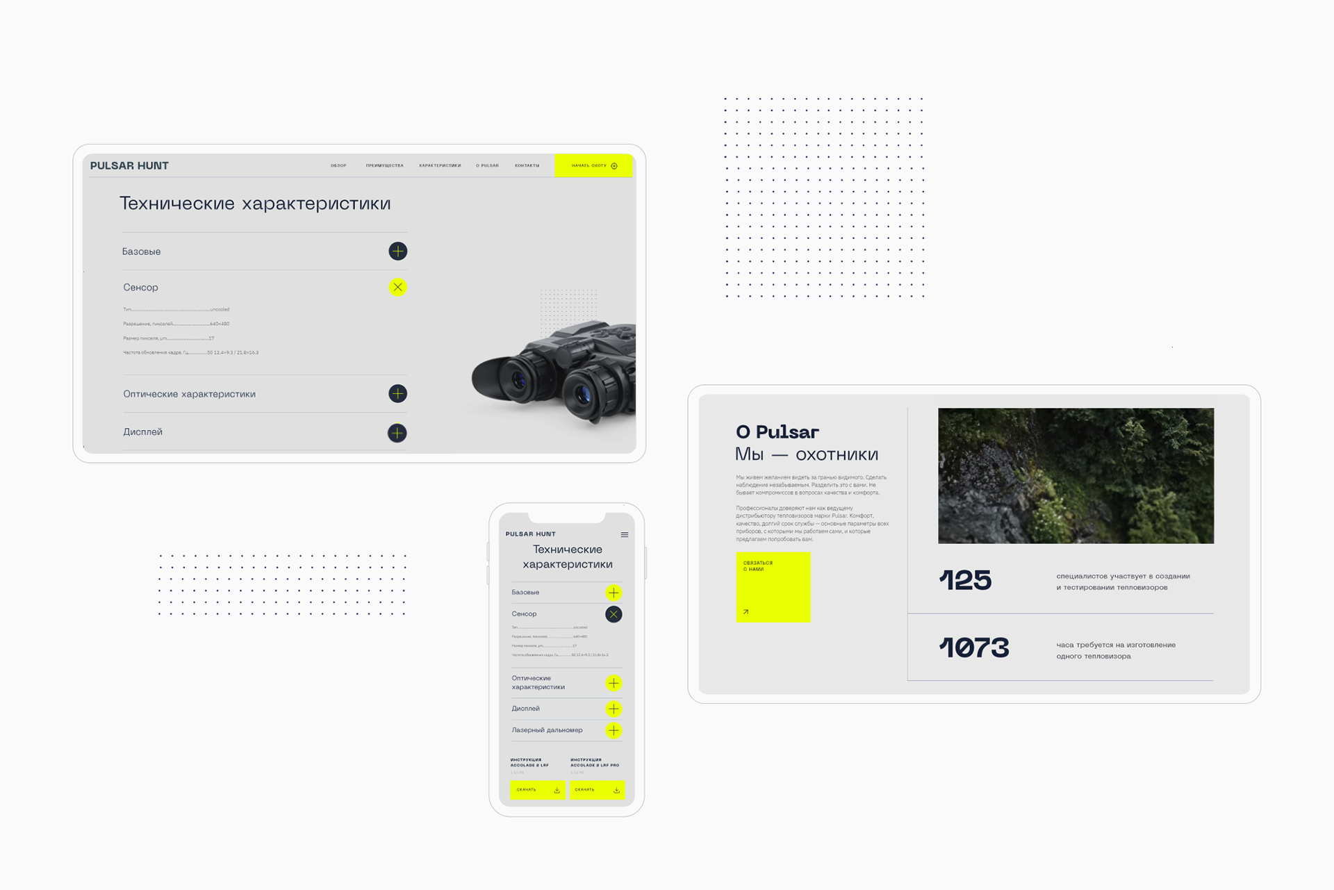 Pulsar Hunt Webdesign — Изображение №7 — Анимация, Интерфейсы на Dprofile