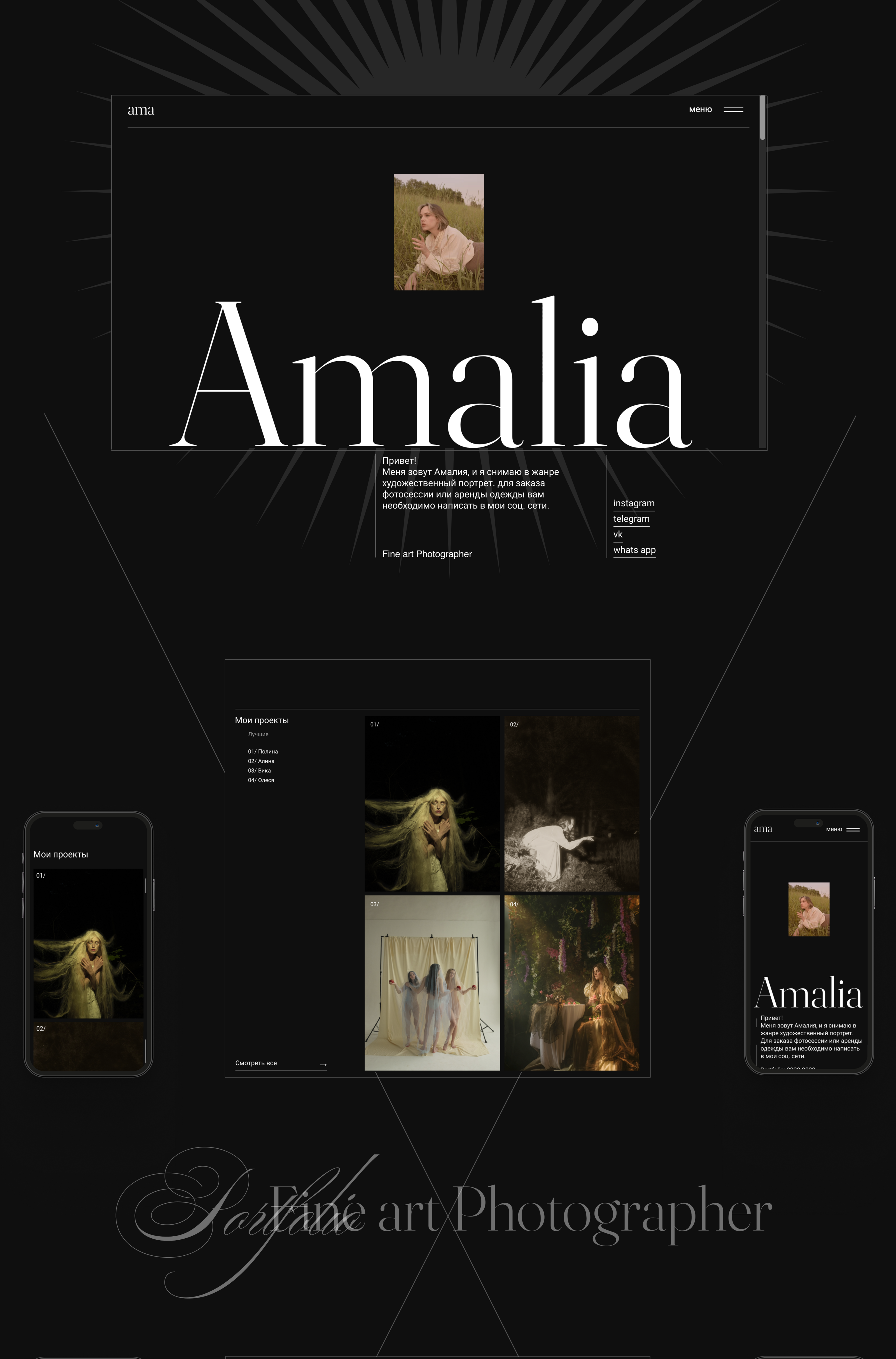 Amalia. Portfolio — Изображение №6 — Интерфейсы, Брендинг на Dprofile