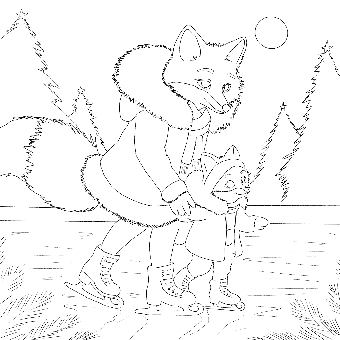 The Fox Family — Изображение №6 — Иллюстрация на Dprofile
