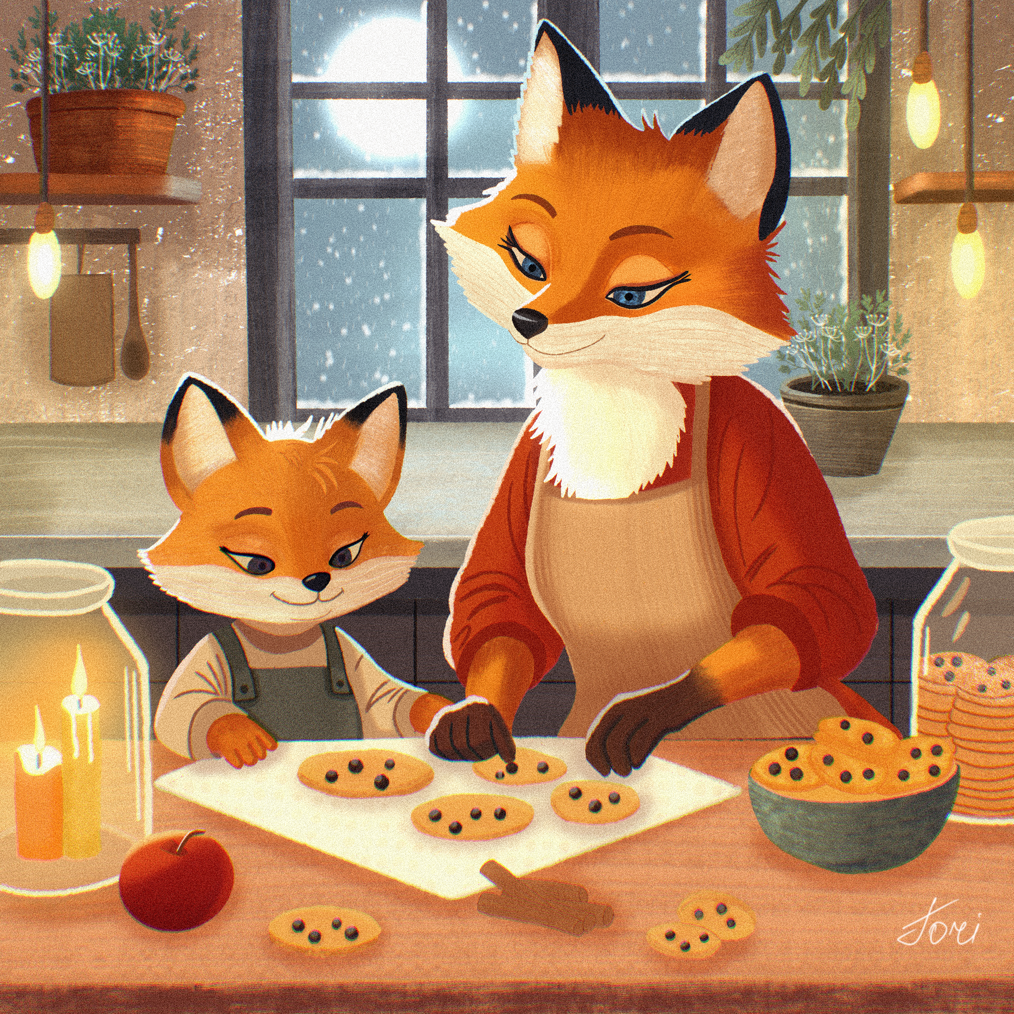 The Fox Family — Изображение №2 — Иллюстрация на Dprofile