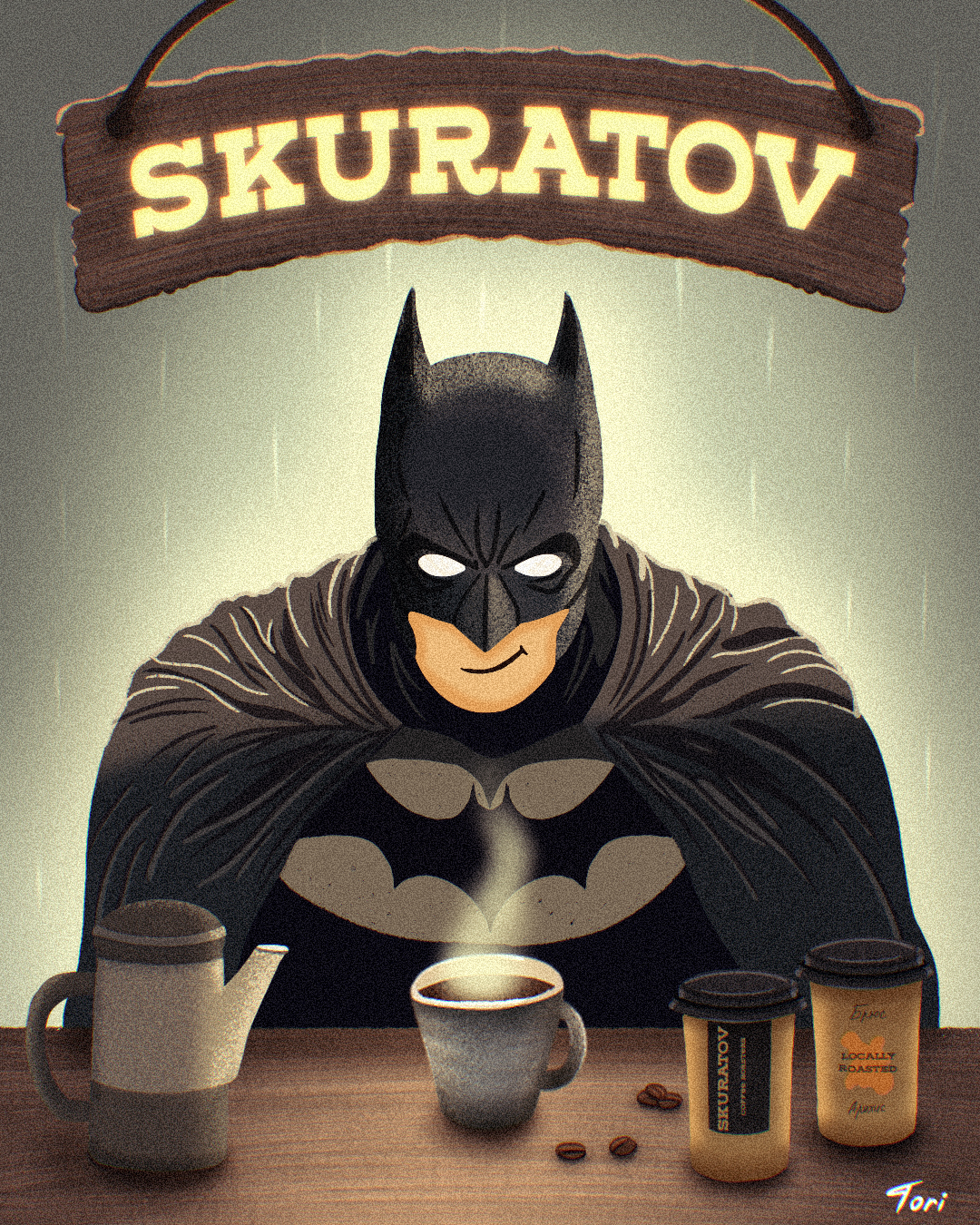 Концепт коллаборации Бэтмена и кофейни — Изображение №3 — Брендинг на Dprofile