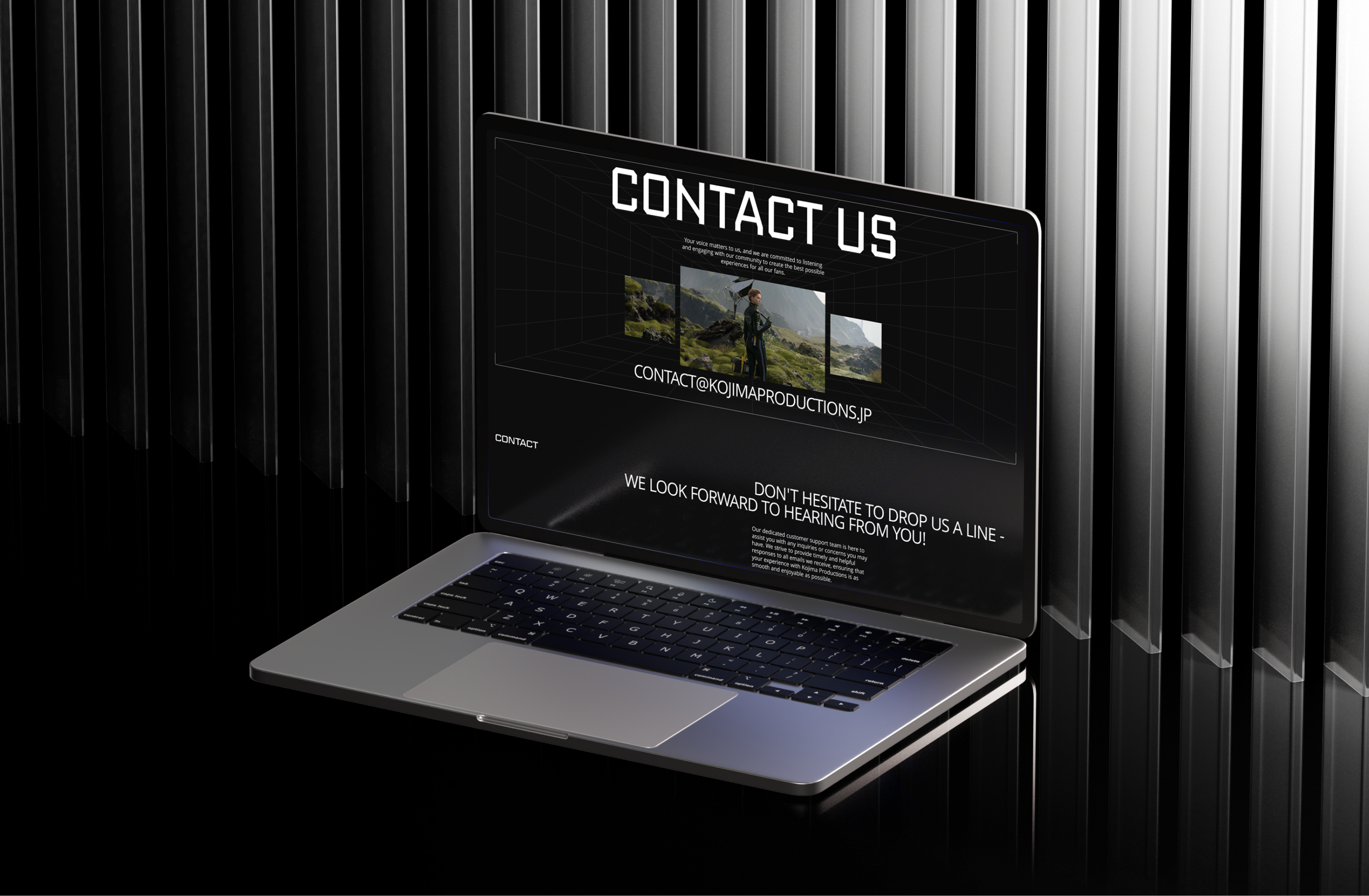 Kojima Productions | Corporate website redesign — Изображение №16 — Интерфейсы, Брендинг на Dprofile
