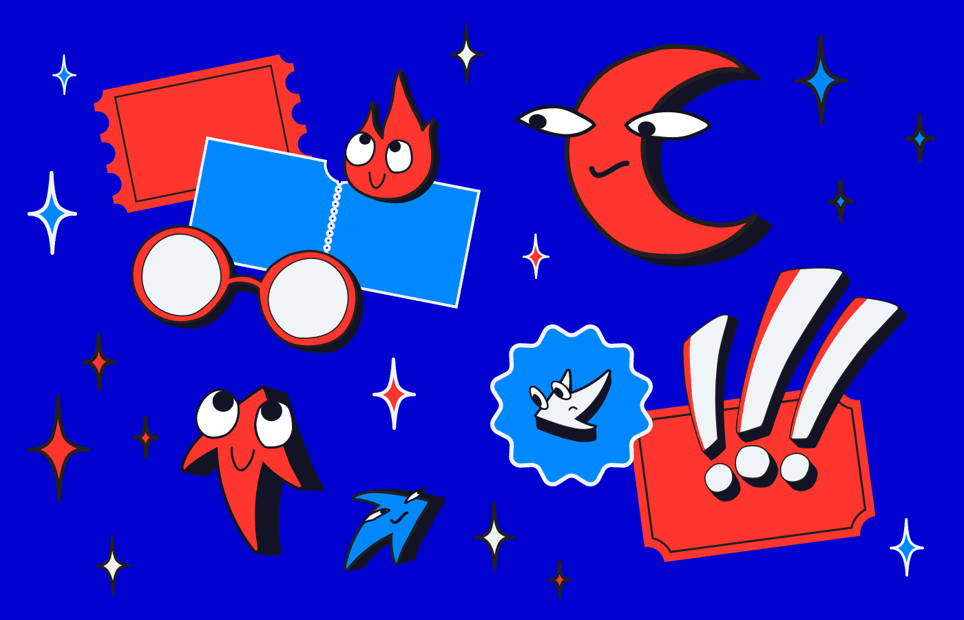 Stickers for SMM posts — Изображение №2 — Иллюстрация, Маркетинг на Dprofile