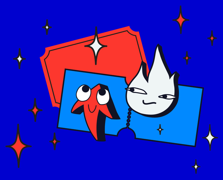 Stickers for SMM posts на Dprofile