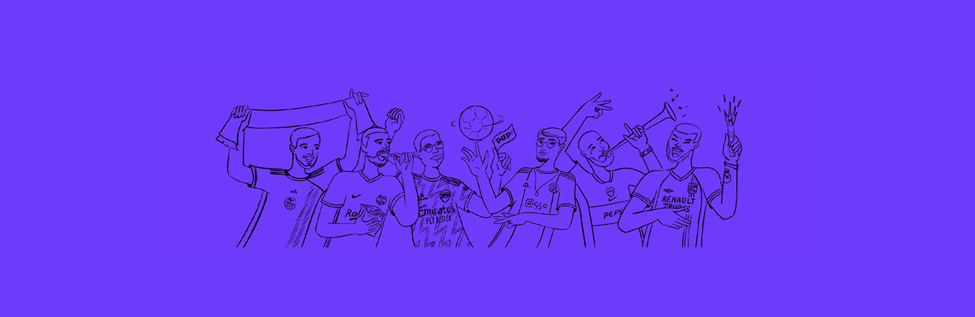 Портреты в футбольных джерси — Изображение №2 — Брендинг, Иллюстрация на Dprofile