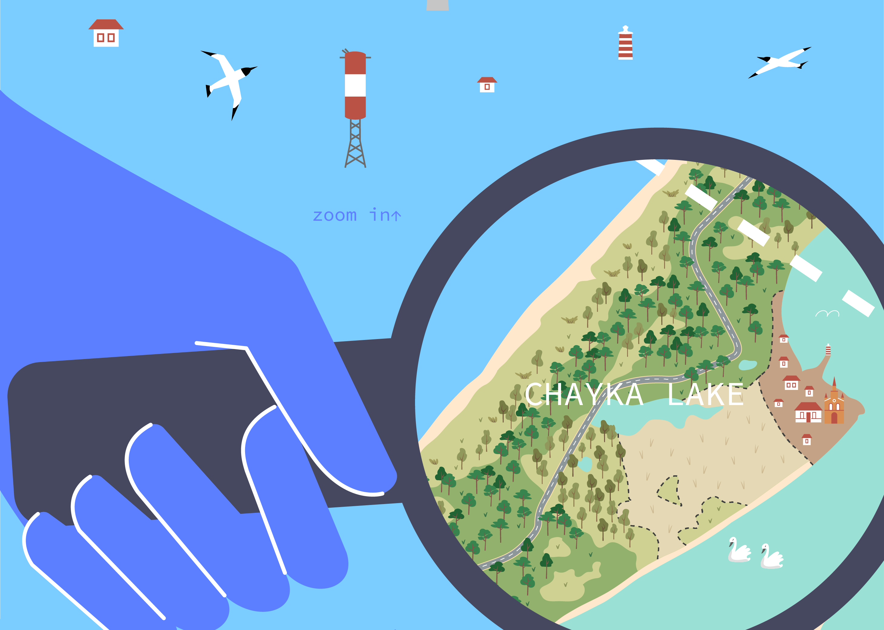 Curonian spit 2.0 — Изображение №5 — Интерфейсы, Иллюстрация на Dprofile