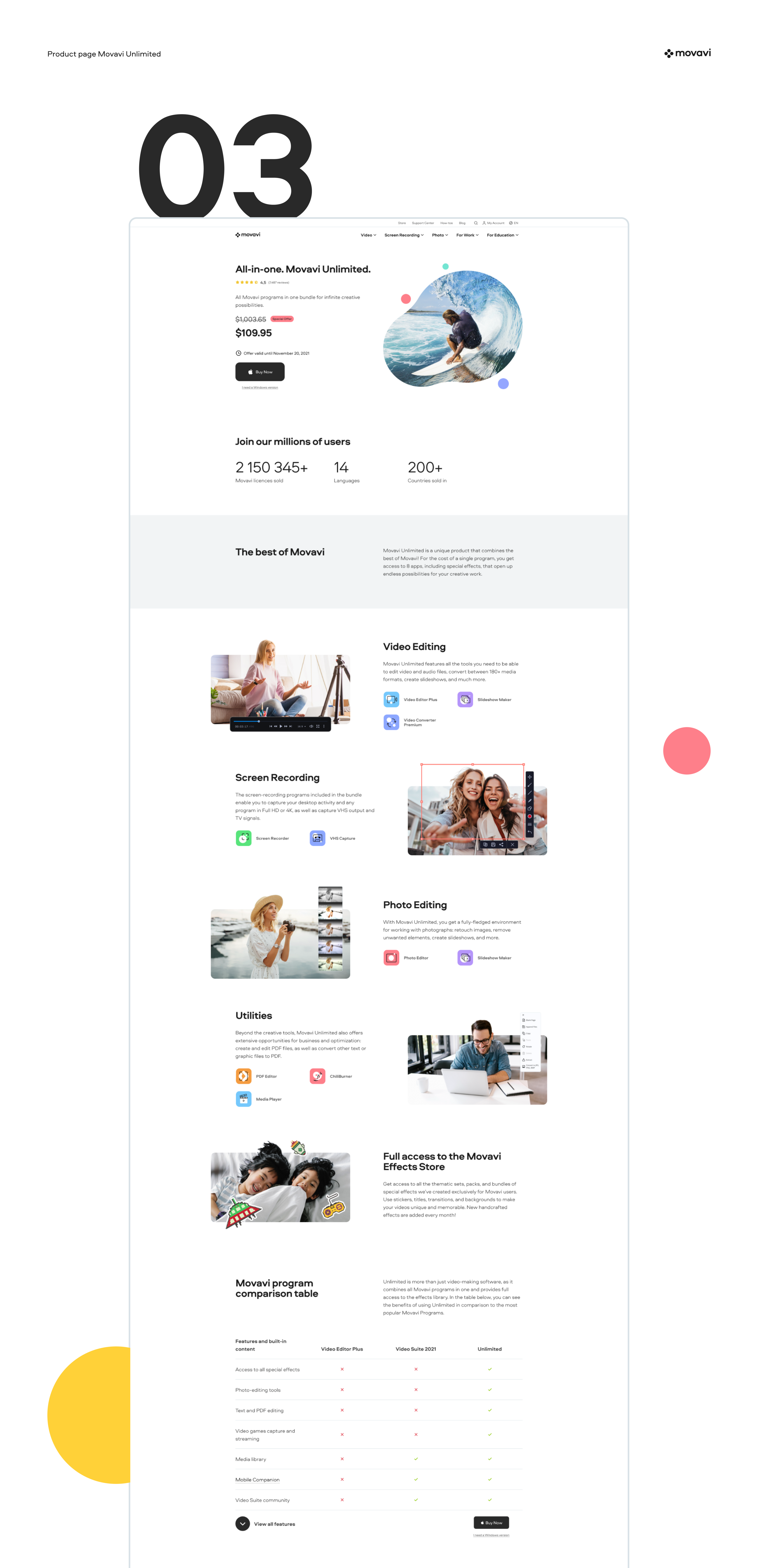 Movavi | Website redesign — Изображение №7 — Интерфейсы, Маркетинг на Dprofile