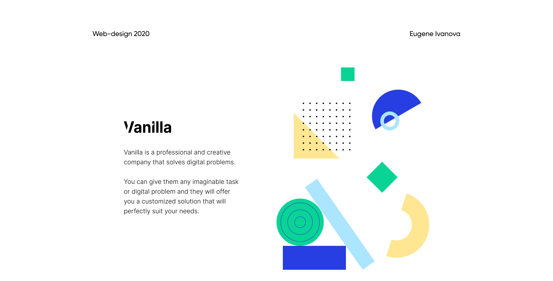Vanilla | Creative Company — Изображение №1 — Интерфейсы, Брендинг на Dprofile