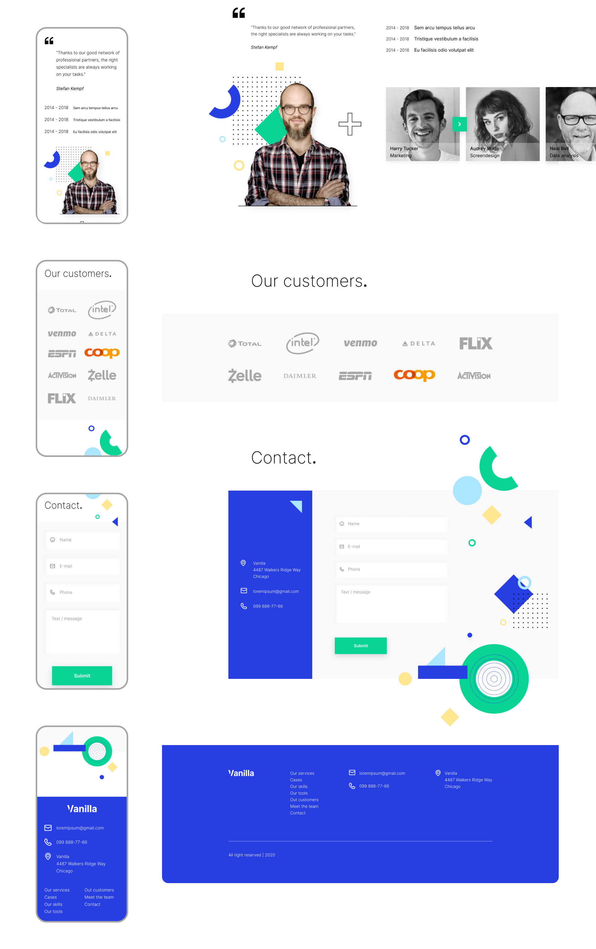 Vanilla | Creative Company — Изображение №14 — Интерфейсы, Брендинг на Dprofile