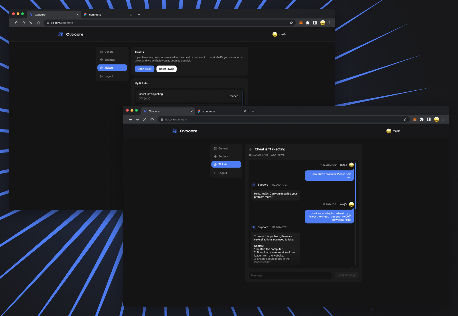 Веб-сайт для Ovacore — Изображение №11 — Интерфейсы на Dprofile
