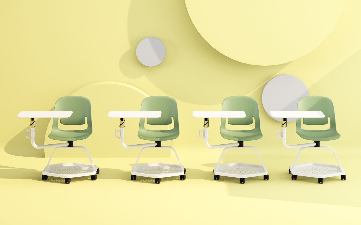 Render школьного стула Mobi. — Изображение №1 — 3D на Dprofile