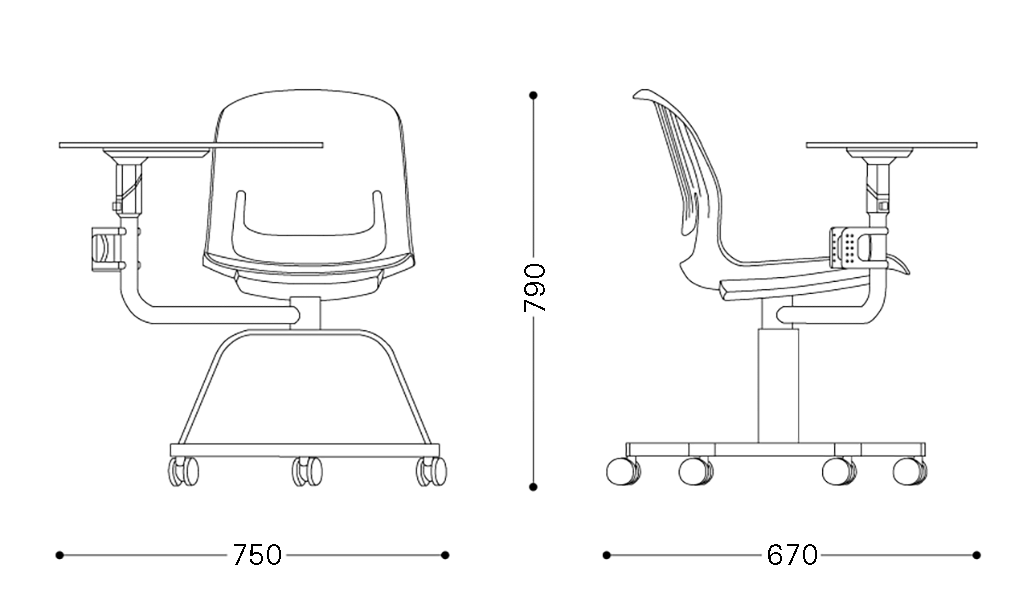 Render школьного стула Mobi. — Изображение №8 — 3D на Dprofile