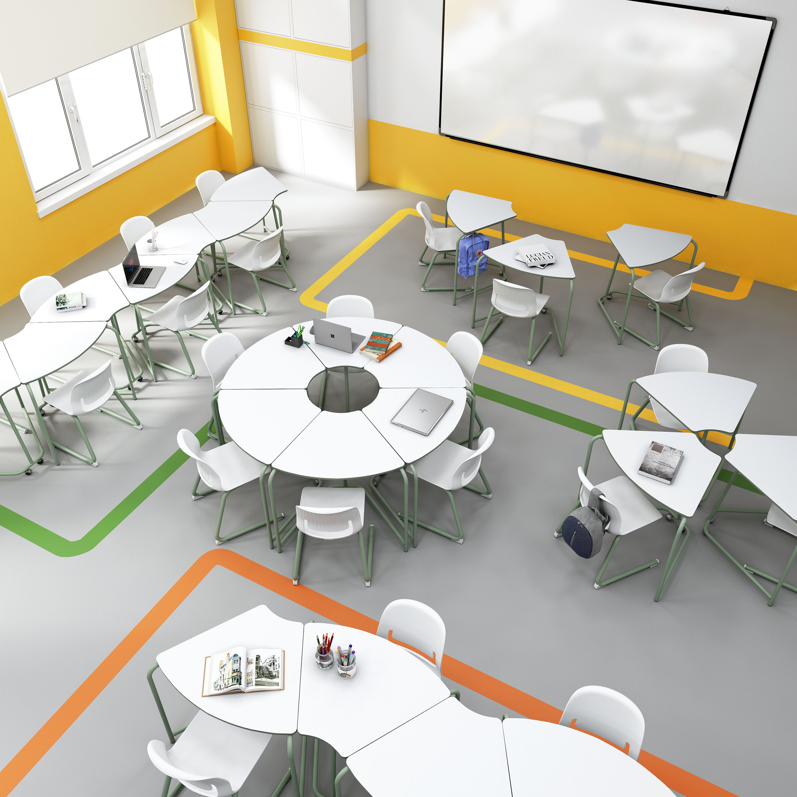 Render школьной мебели Element — Изображение №1 — 3D на Dprofile