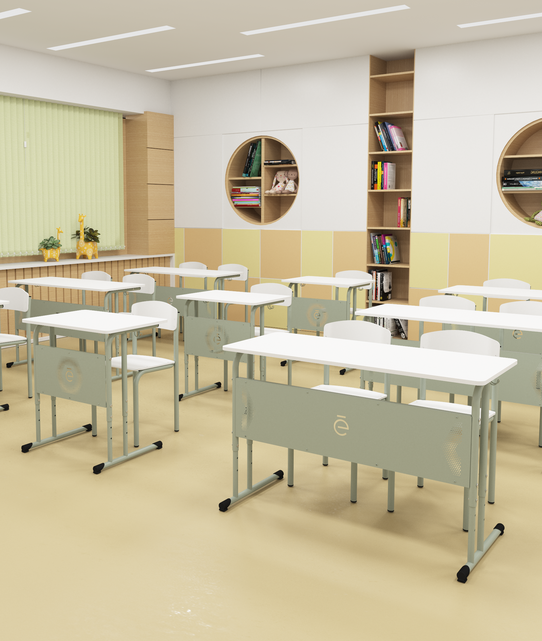 Визуализации школьной мебели — Изображение №6 — 3D на Dprofile