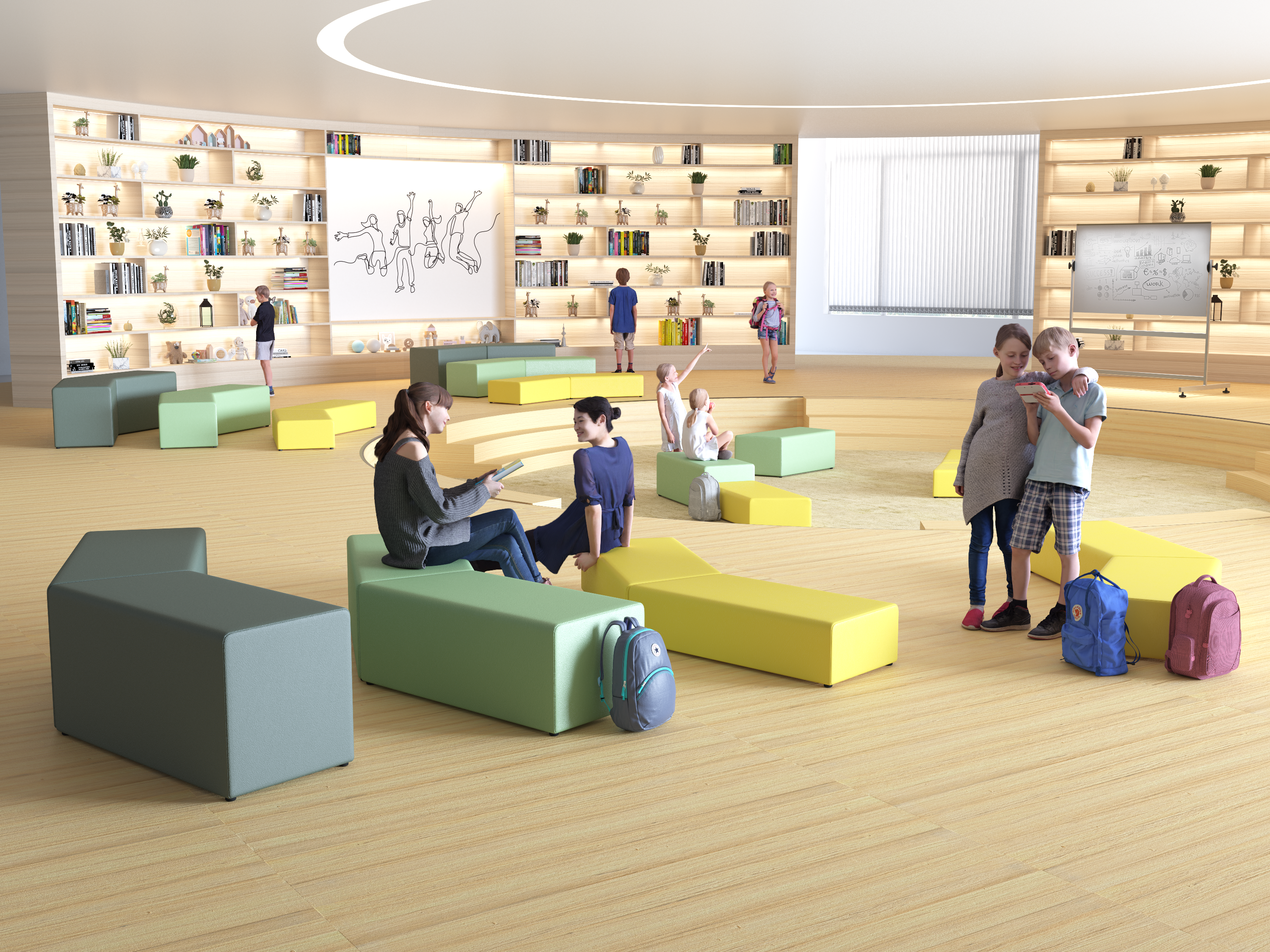 Визуализации школьной мебели — Изображение №3 — 3D на Dprofile