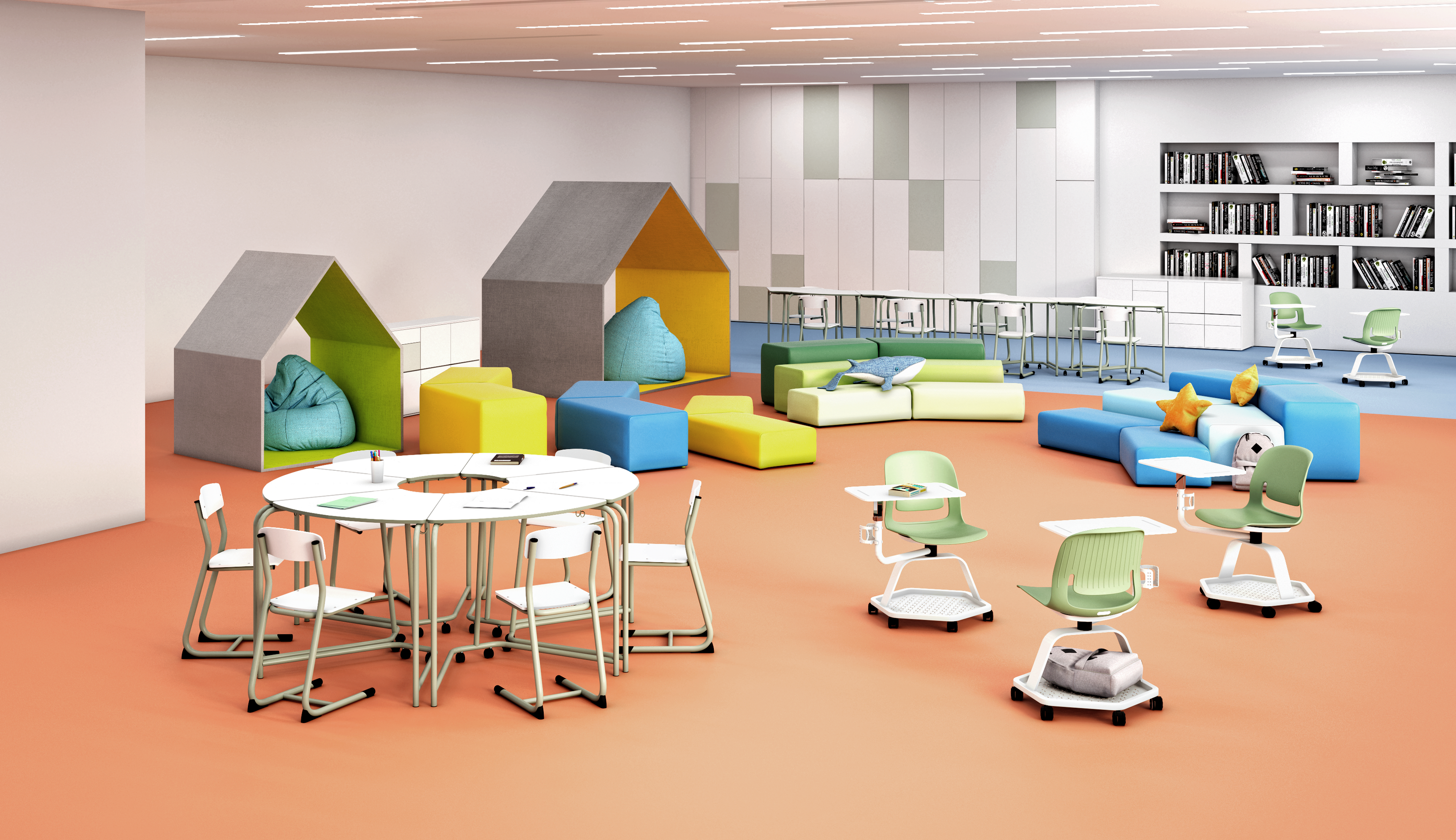 Визуализации школьной мебели — Изображение №4 — 3D на Dprofile