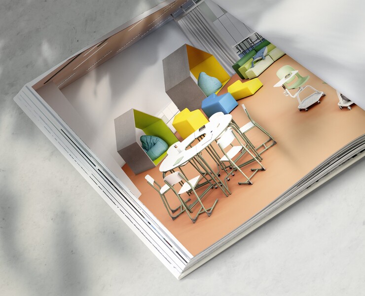 Визуализации школьной мебели — 3D на Dprofile