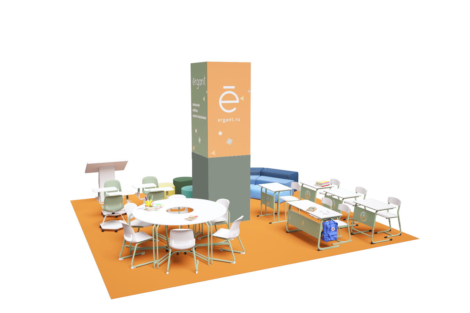 Выставочный стенд на Build School 2022 — Изображение №3 — 3D, Анимация на Dprofile