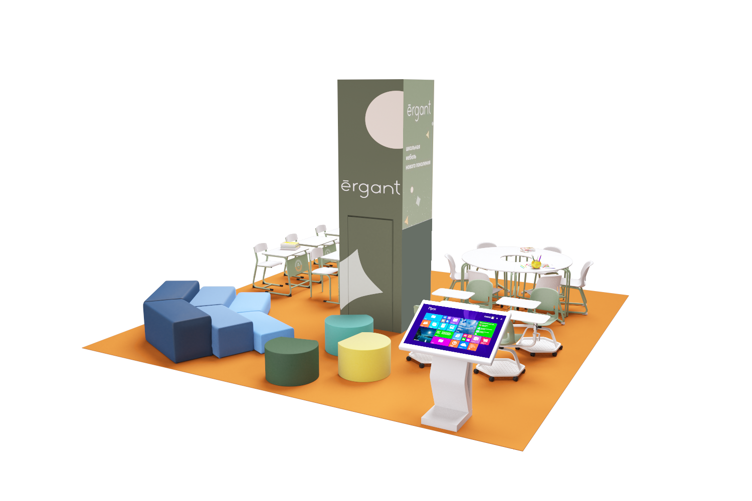 Выставочный стенд на Build School 2022 — Изображение №6 — 3D, Анимация на Dprofile