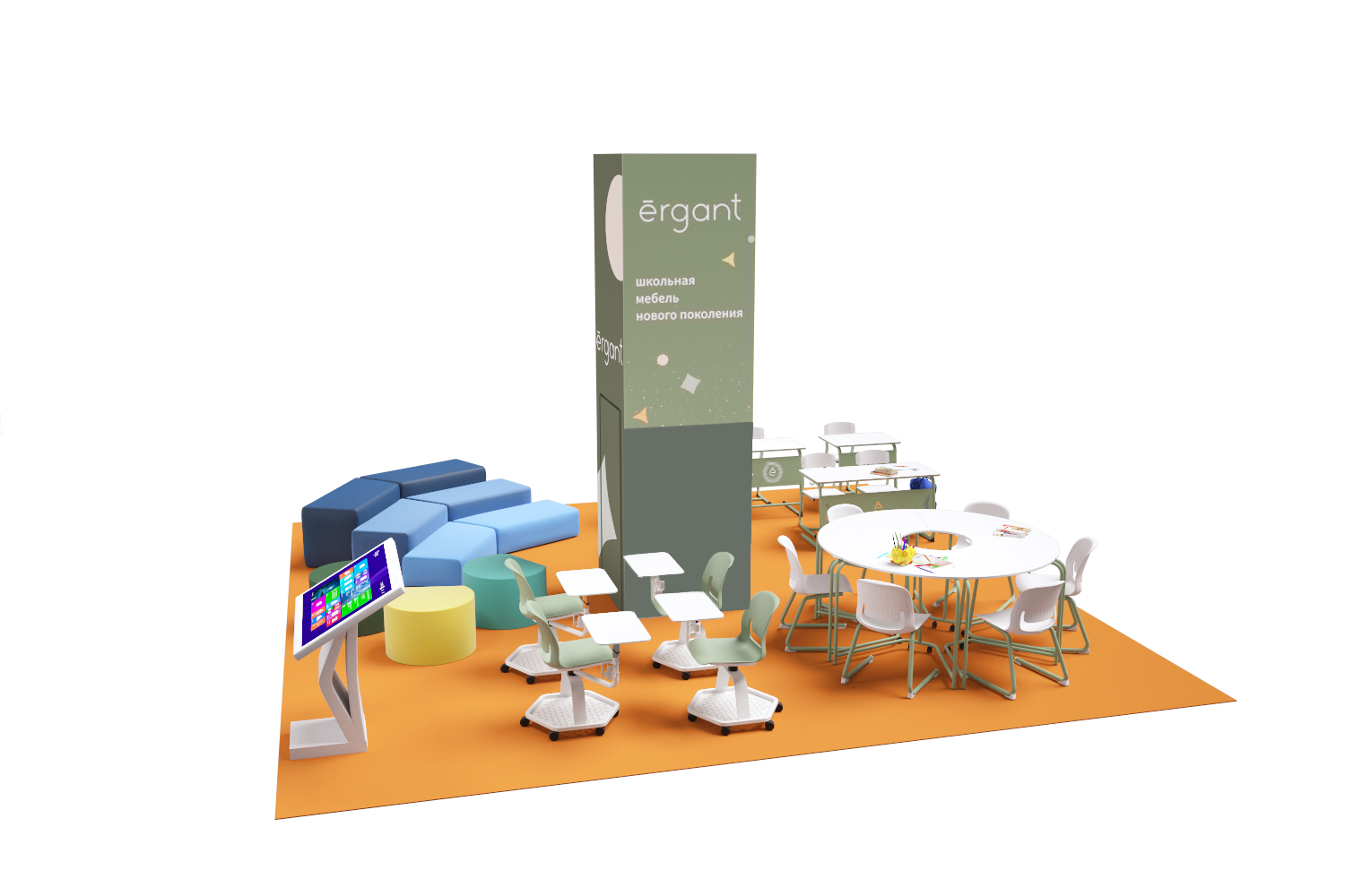 Выставочный стенд на Build School 2022 — Изображение №5 — 3D, Анимация на Dprofile