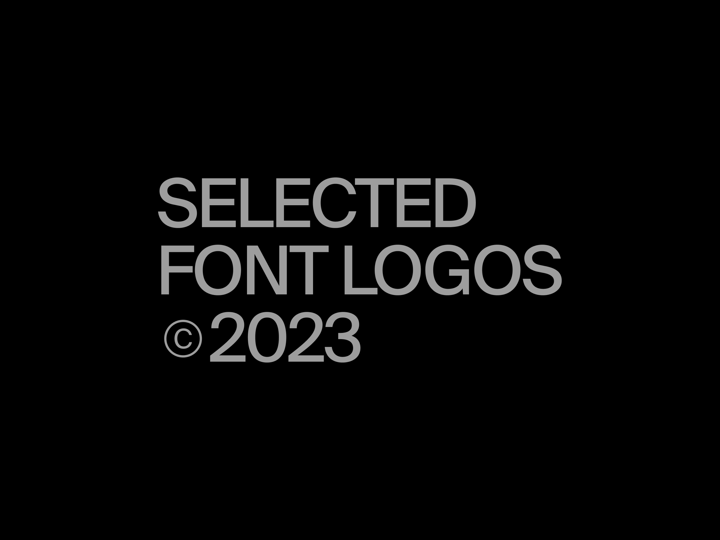 Selected font logos — Изображение №1 — Брендинг на Dprofile