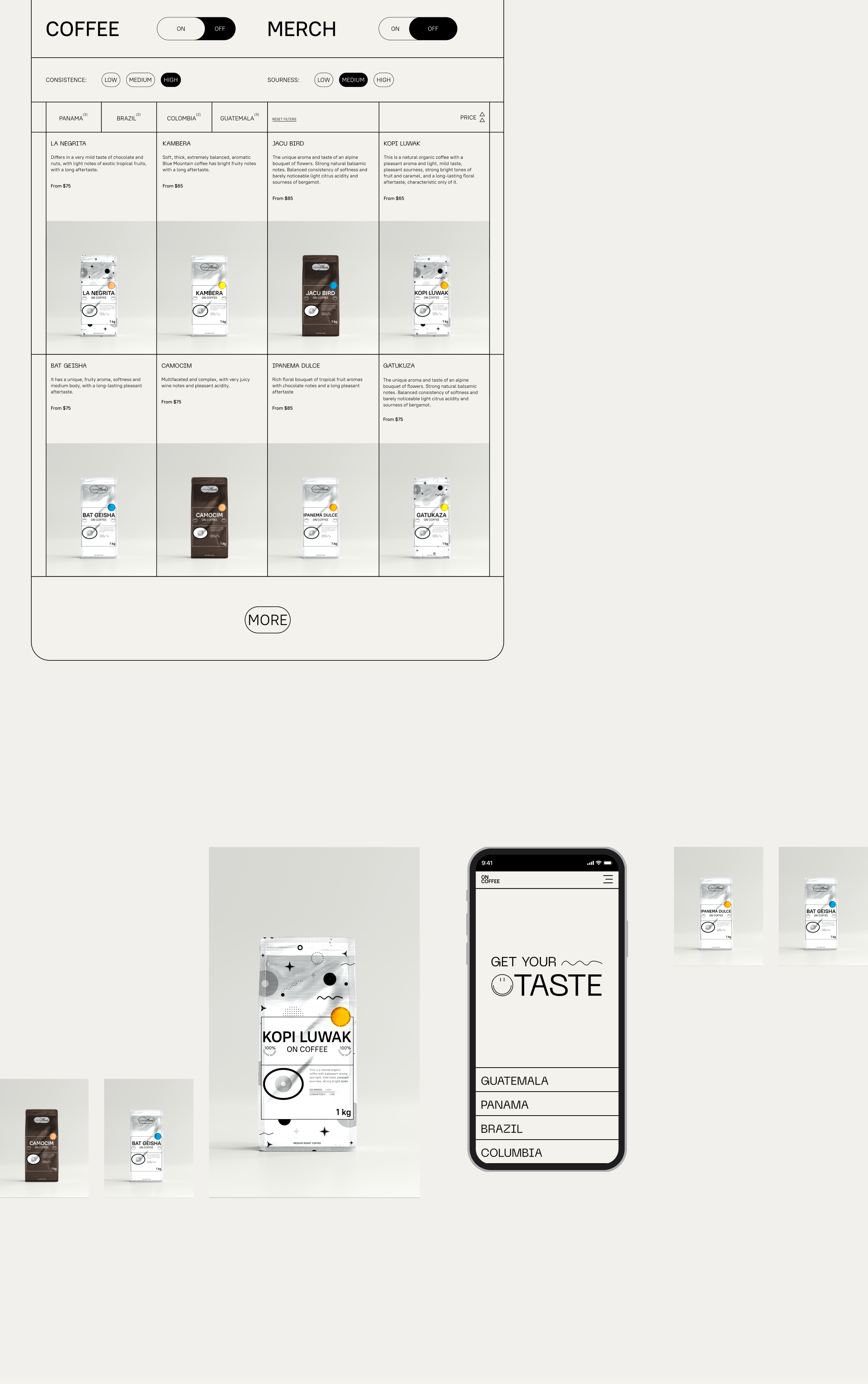 ONCOFFEE — Изображение №11 — Интерфейсы, Брендинг на Dprofile