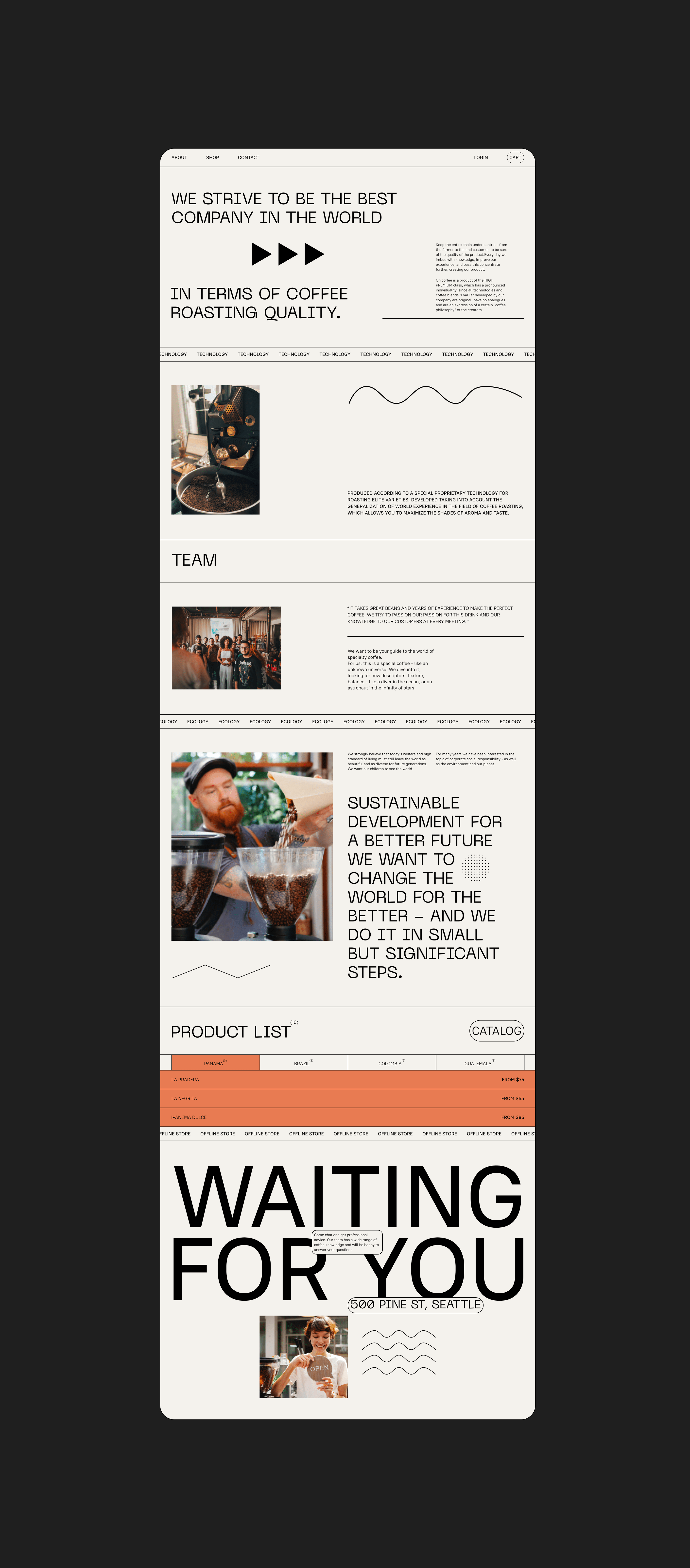 ONCOFFEE — Изображение №21 — Интерфейсы, Брендинг на Dprofile