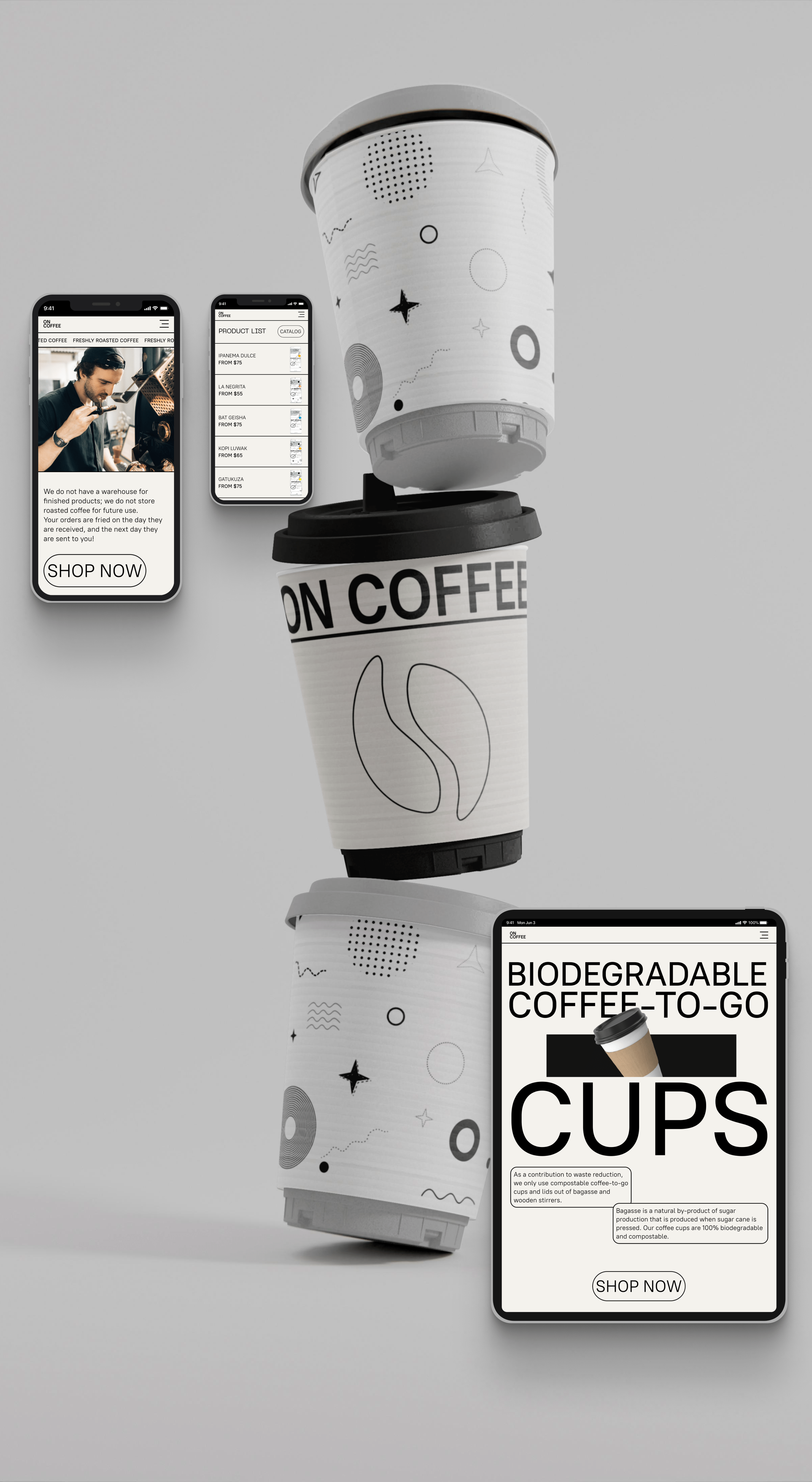 ONCOFFEE — Изображение №8 — Интерфейсы, Брендинг на Dprofile