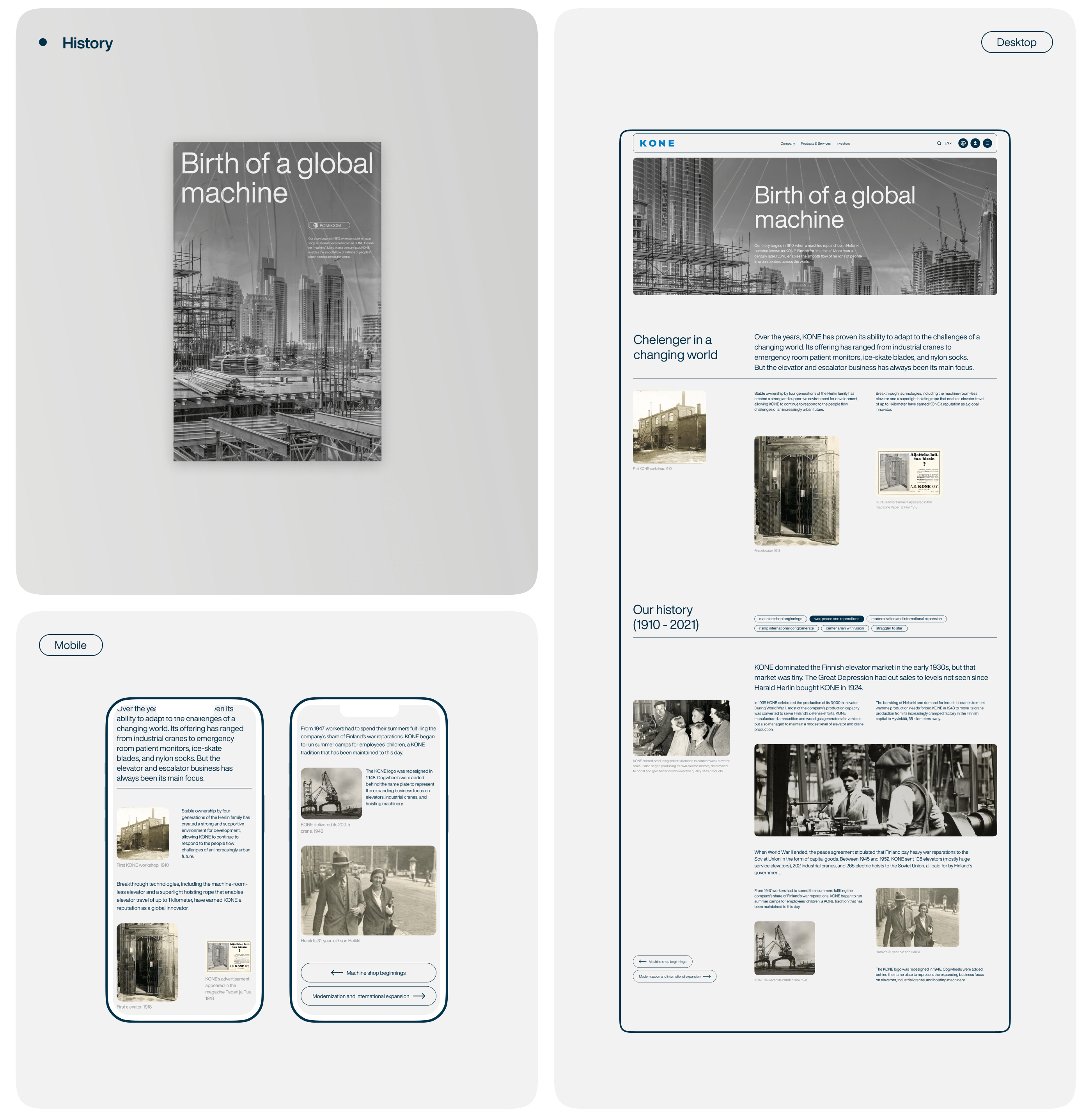 KONE — Corporate website — Изображение №15 — Интерфейсы на Dprofile