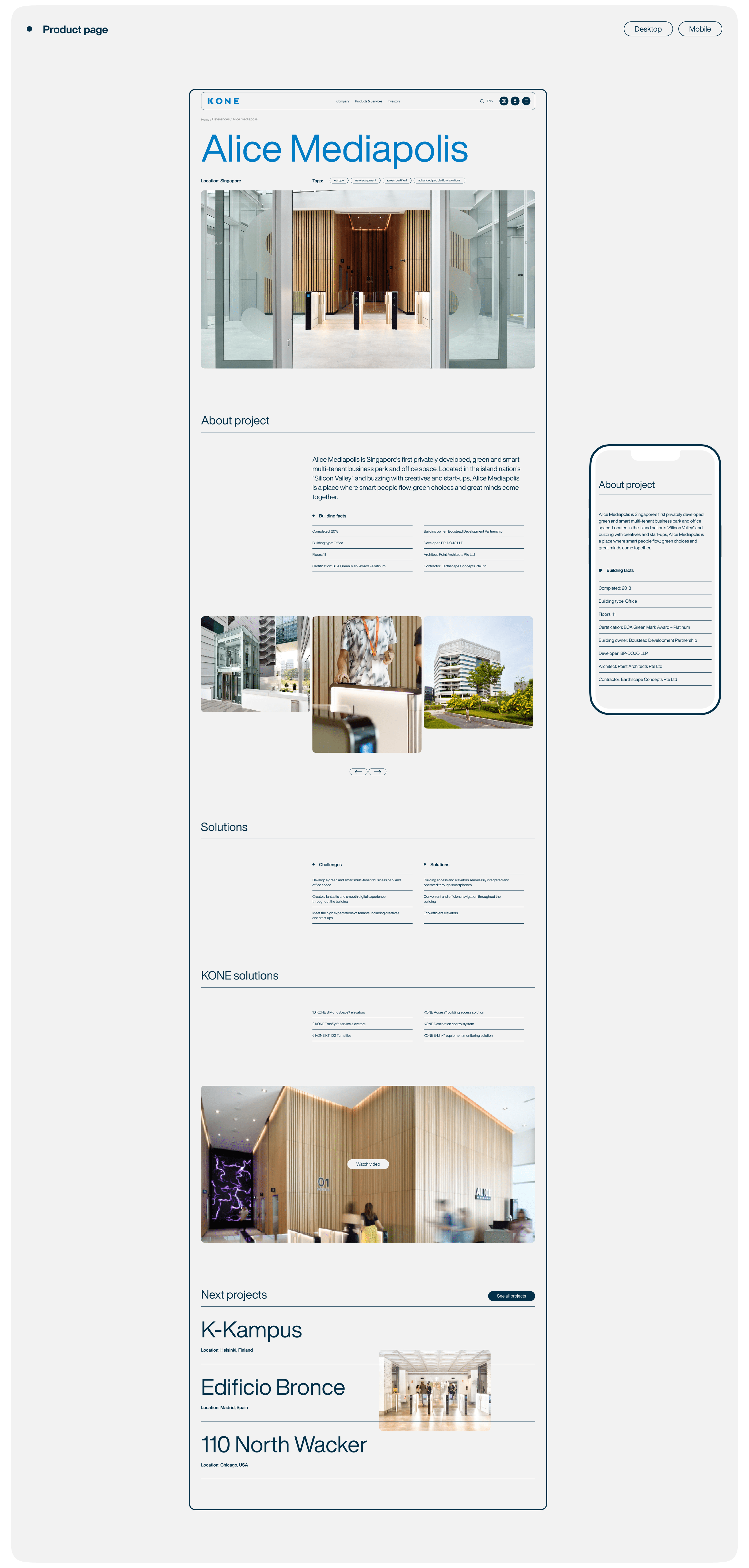 KONE — Corporate website — Изображение №11 — Интерфейсы на Dprofile