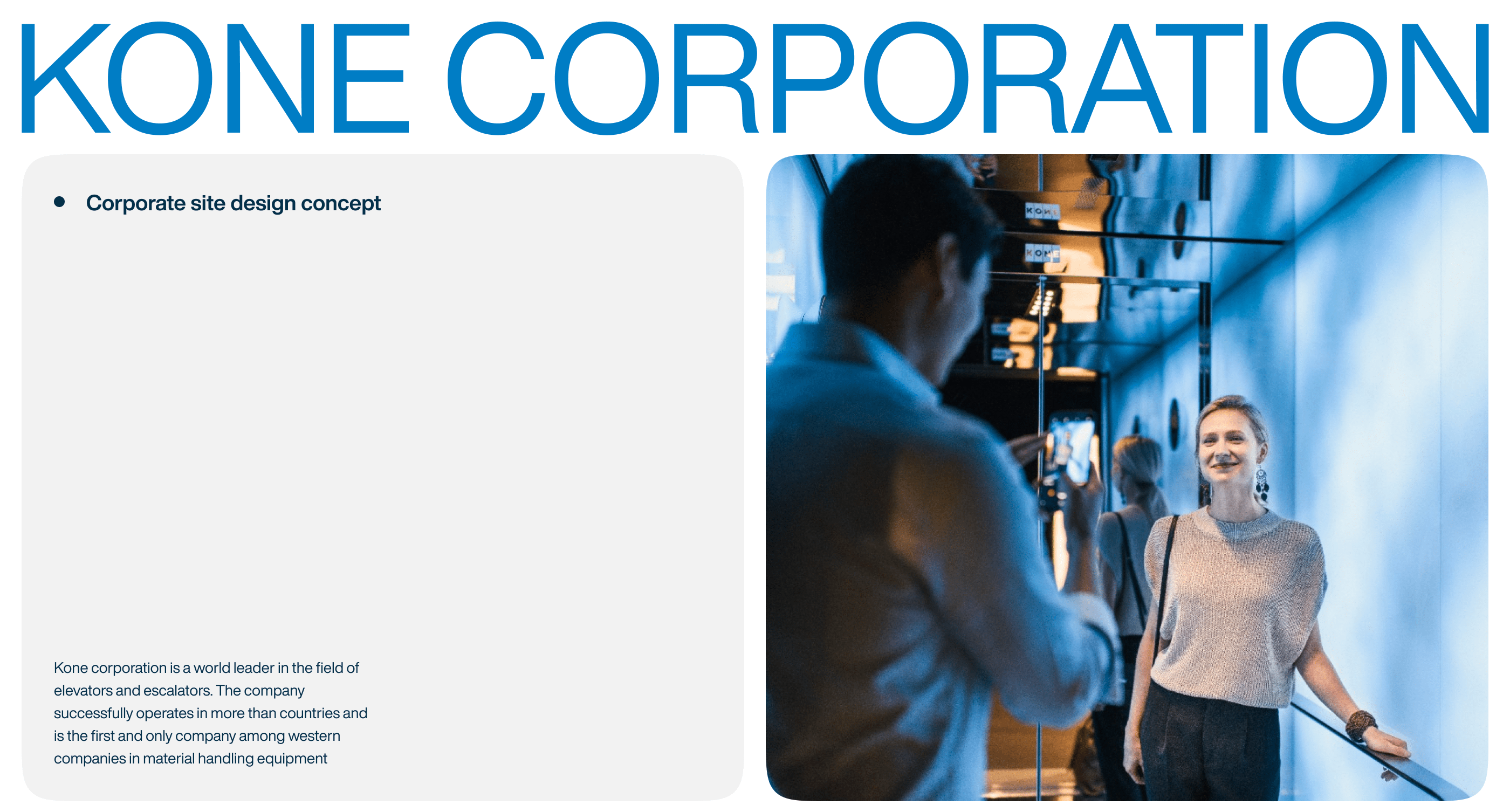 KONE — Corporate website — Изображение №1 — Интерфейсы на Dprofile