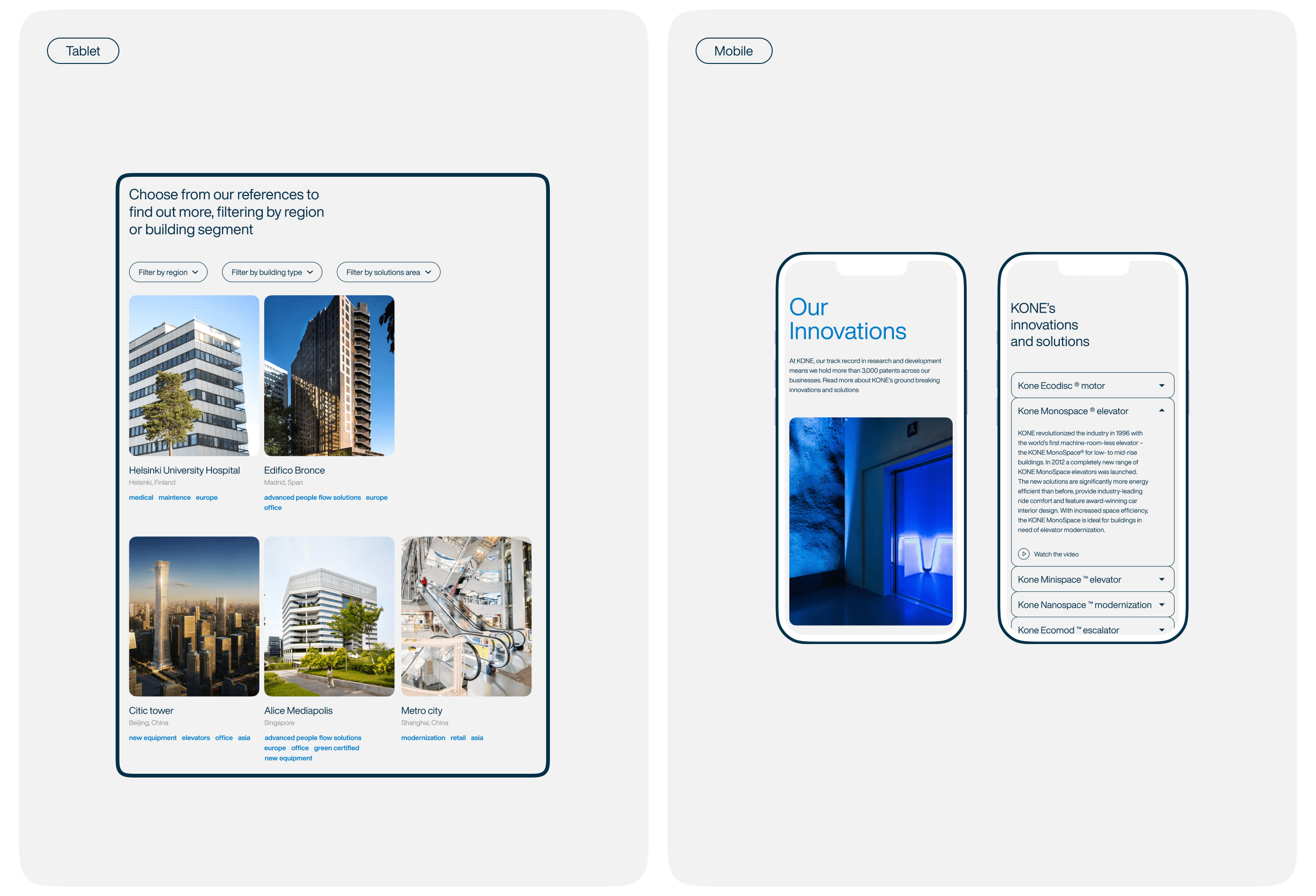 KONE — Corporate website — Изображение №9 — Интерфейсы на Dprofile