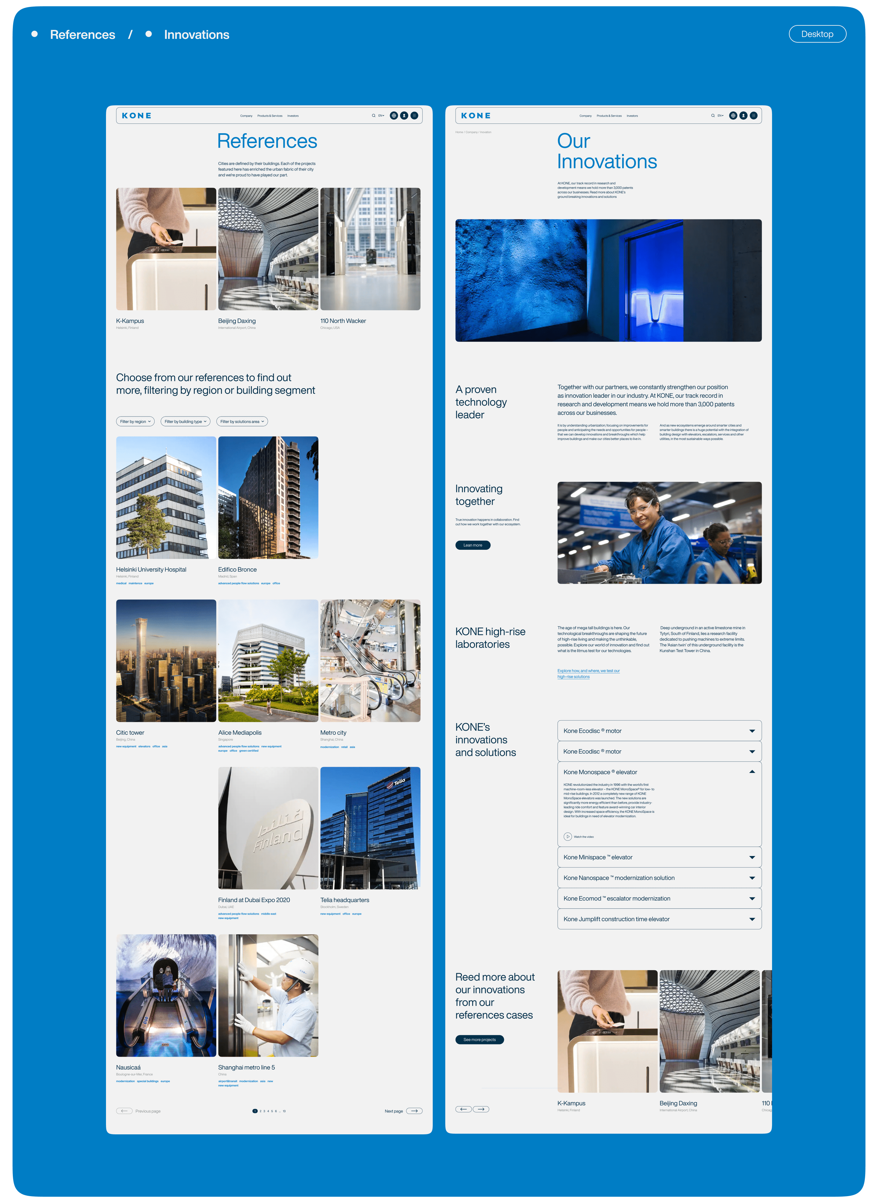 KONE — Corporate website — Изображение №8 — Интерфейсы на Dprofile