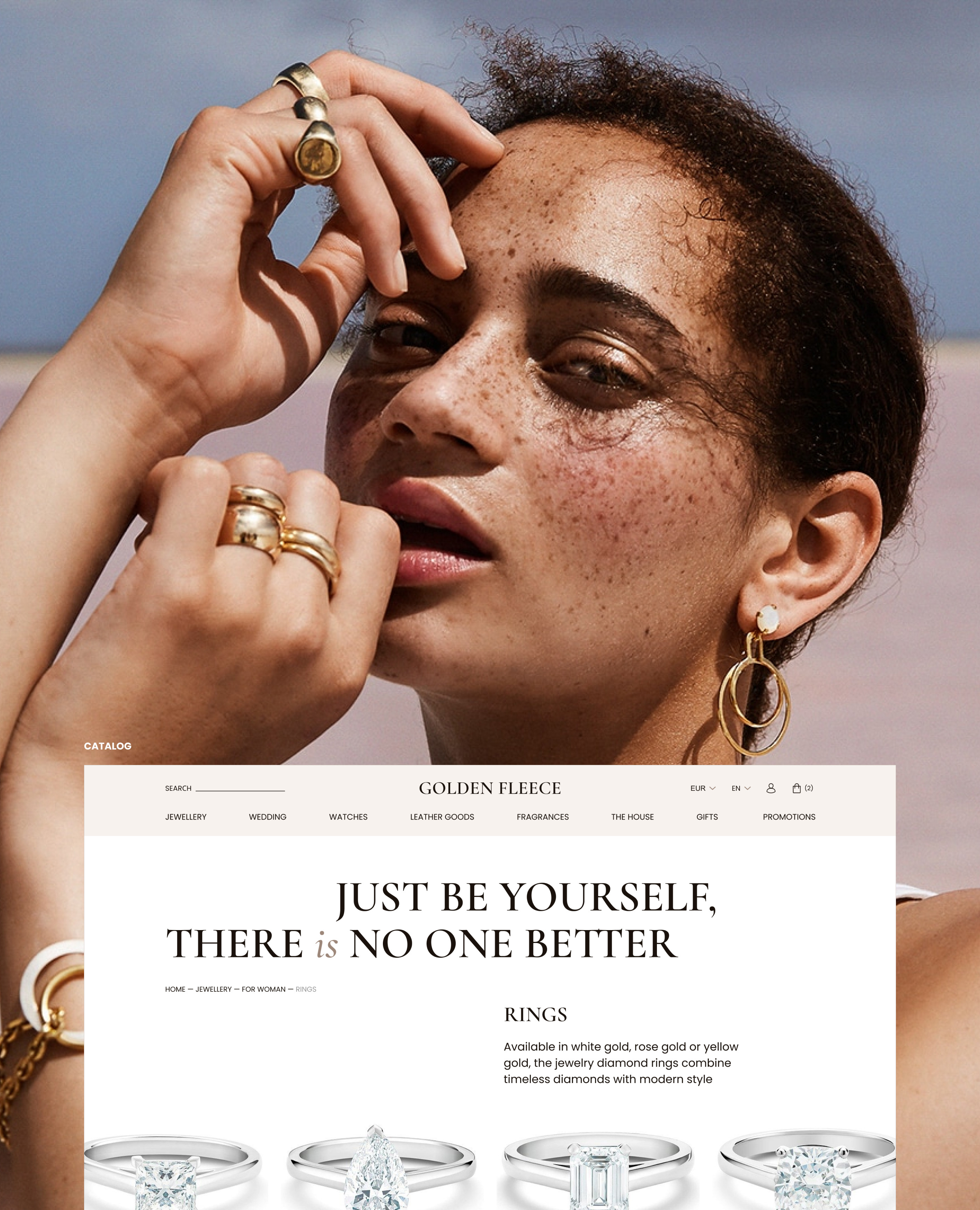 Concept for a jewelry e-commerce — Изображение №7 — Интерфейсы, Графика на Dprofile