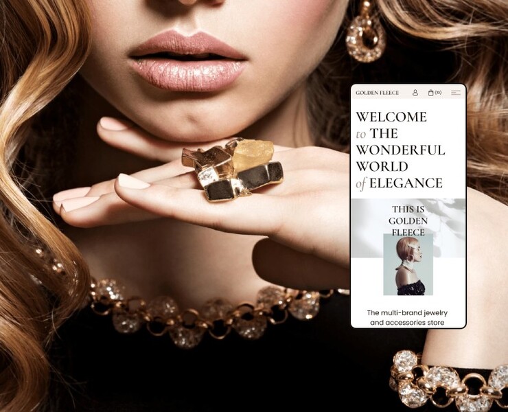 Concept for a jewelry e-commerce — Интерфейсы, Графика на Dprofile