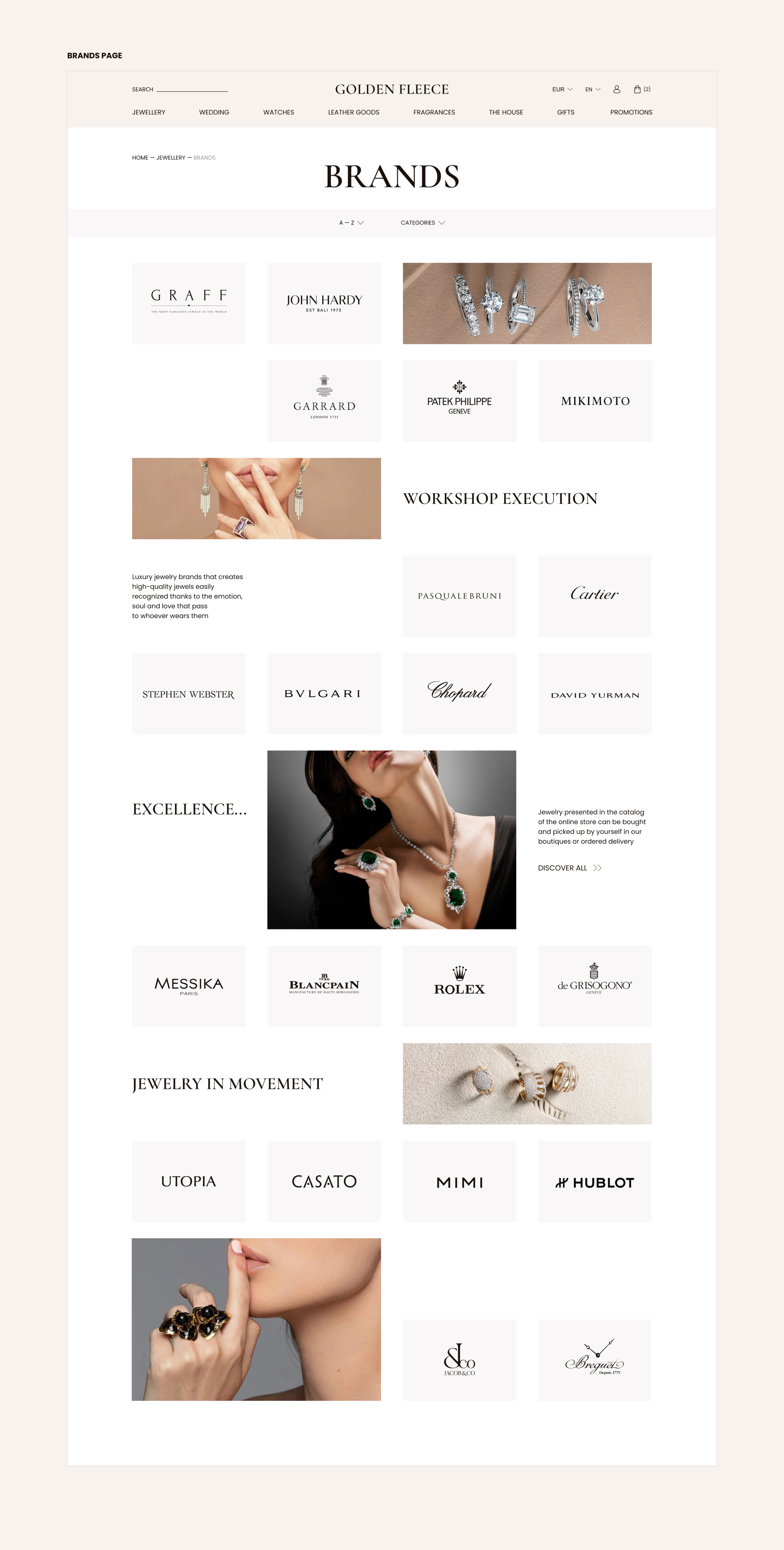 Concept for a jewelry e-commerce — Изображение №10 — Интерфейсы, Графика на Dprofile