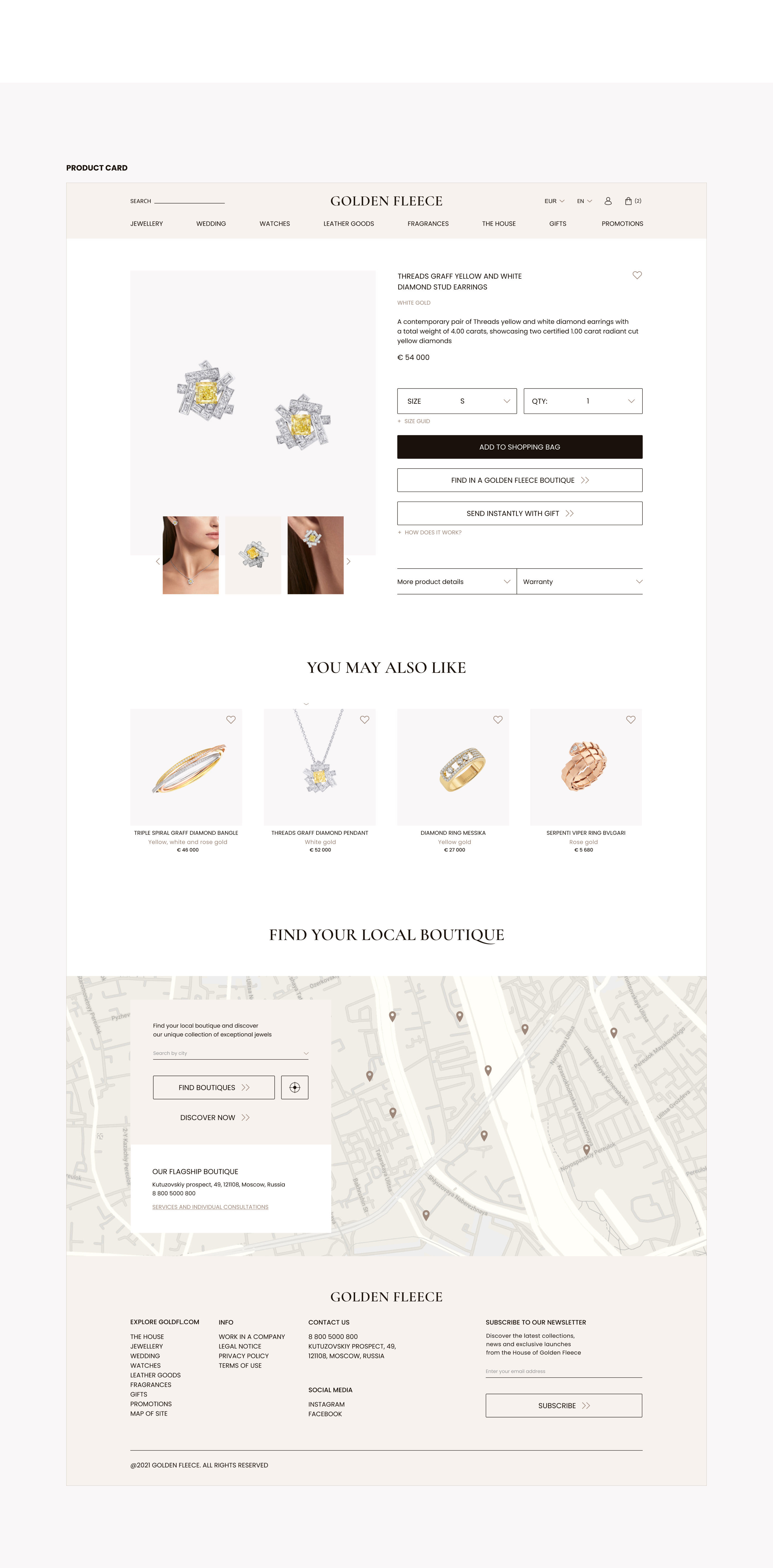 Concept for a jewelry e-commerce — Изображение №17 — Интерфейсы, Графика на Dprofile