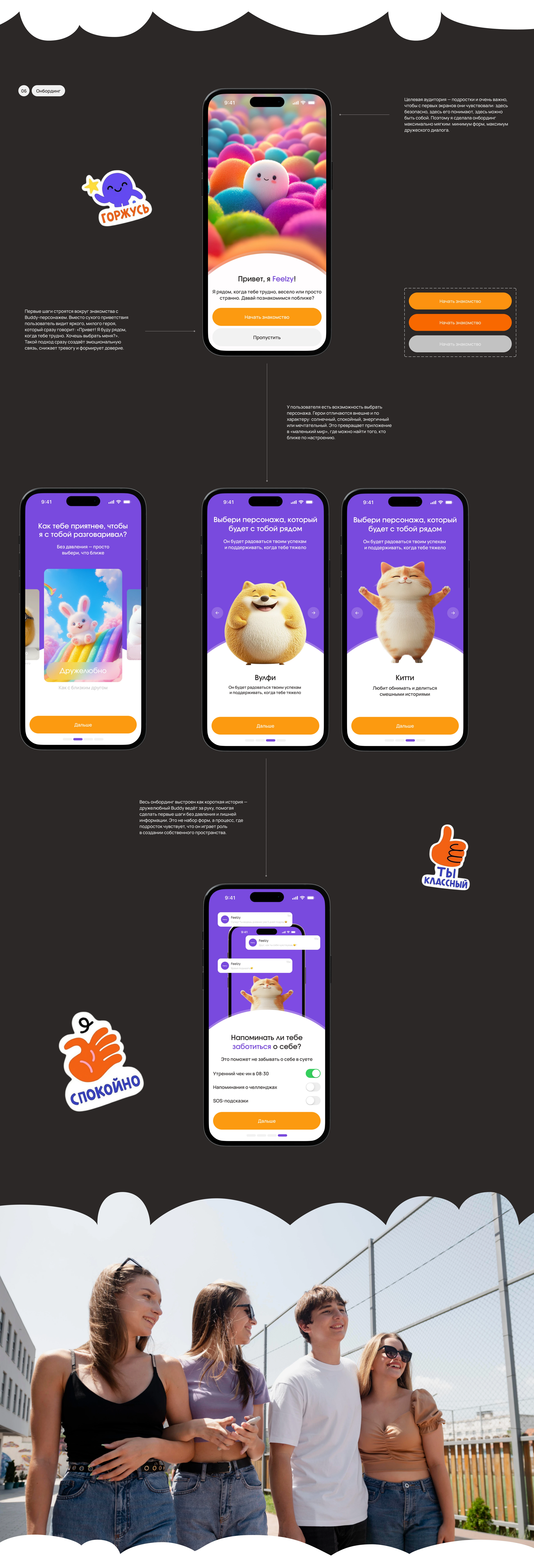 Mobile App | Mental Health | UX/UI — Изображение №8 — Интерфейсы на Dprofile