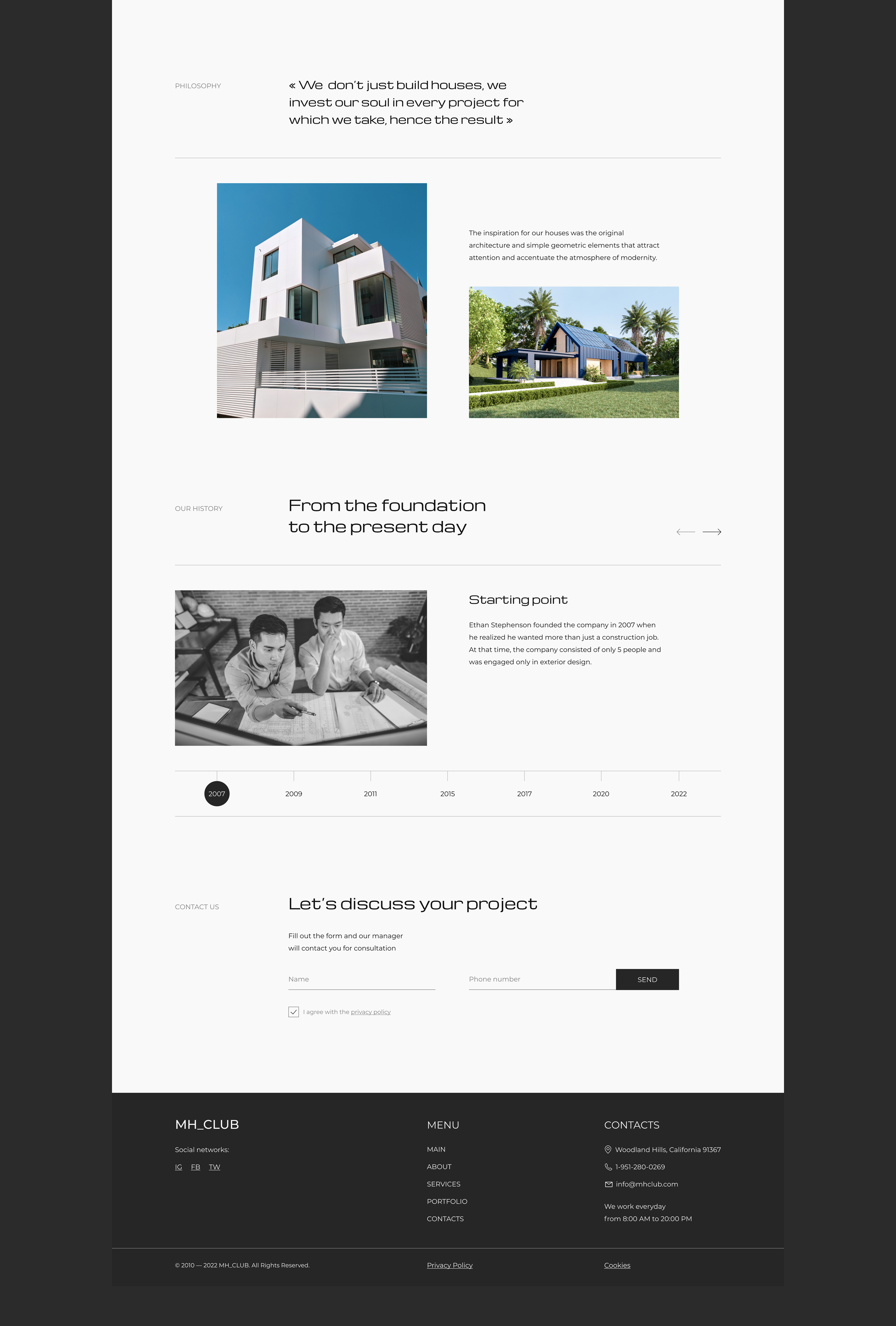 Corporate website | Architectural company — Изображение №8 — Интерфейсы на Dprofile