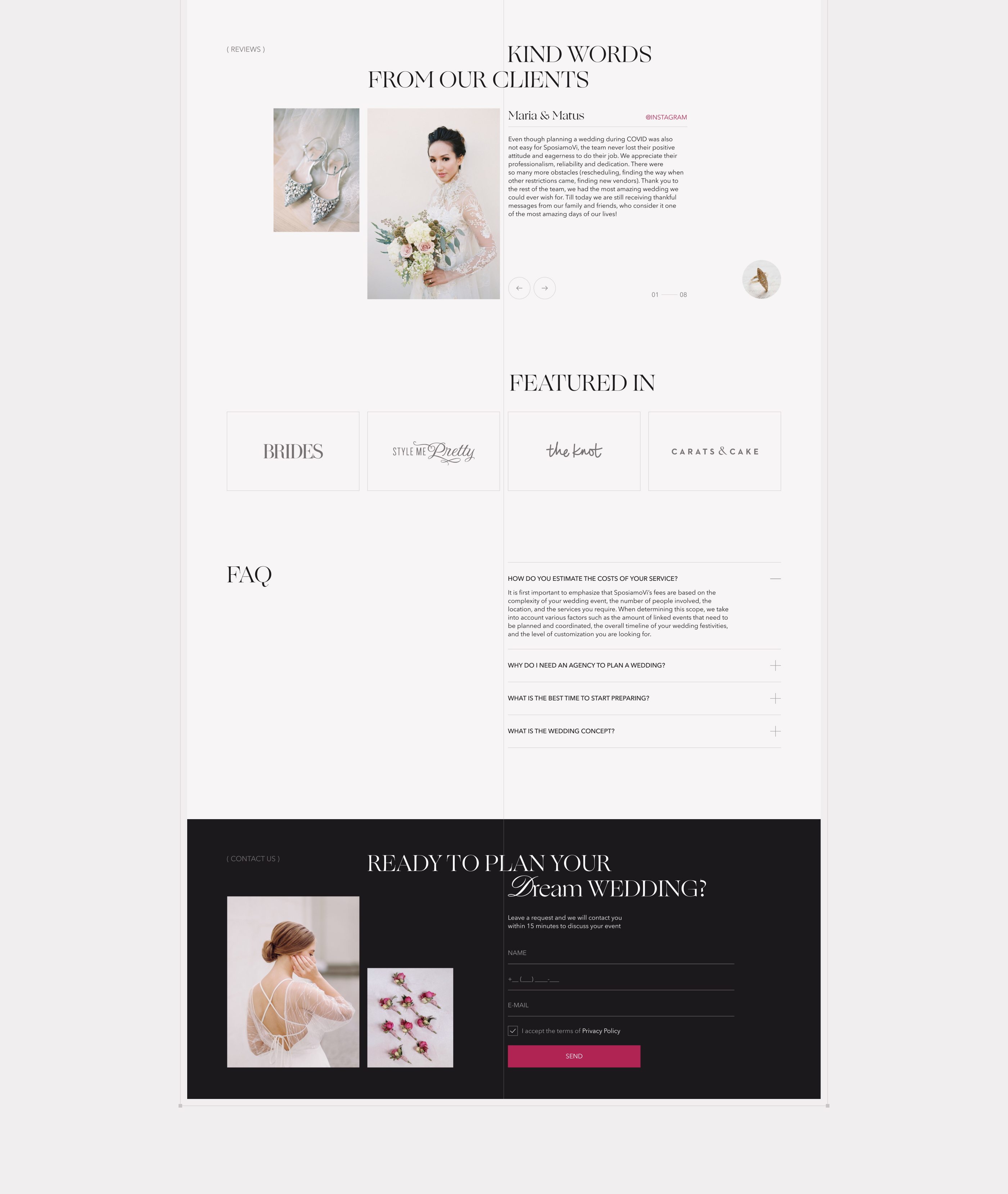 SposiamoVi — Изображение №12 — Интерфейсы на Dprofile