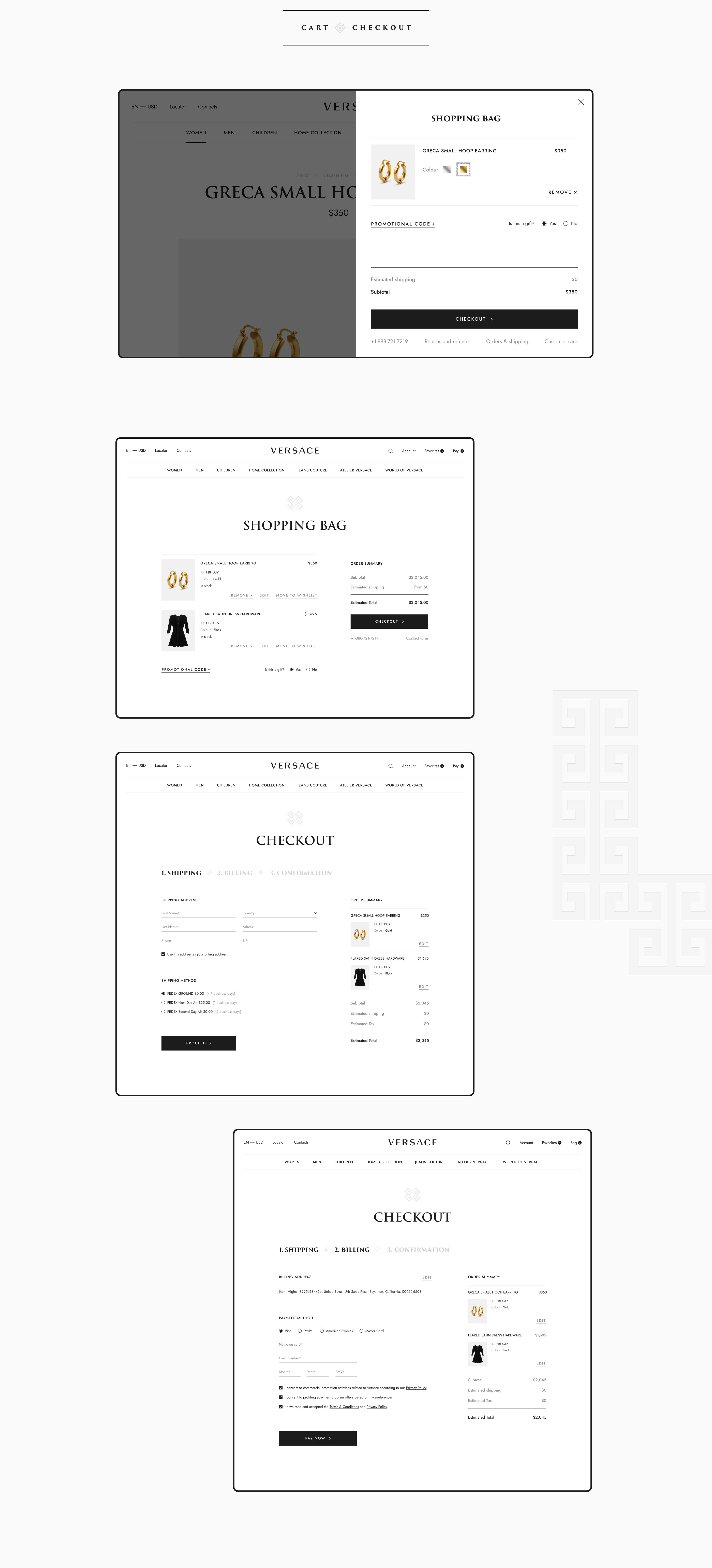 Versace Redesign — Изображение №12 — Интерфейсы, Анимация на Dprofile